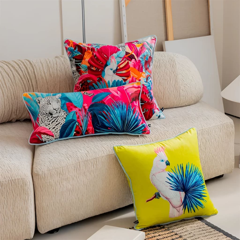 Exotic Paradise Lumbar Cushion Cover - Image 3