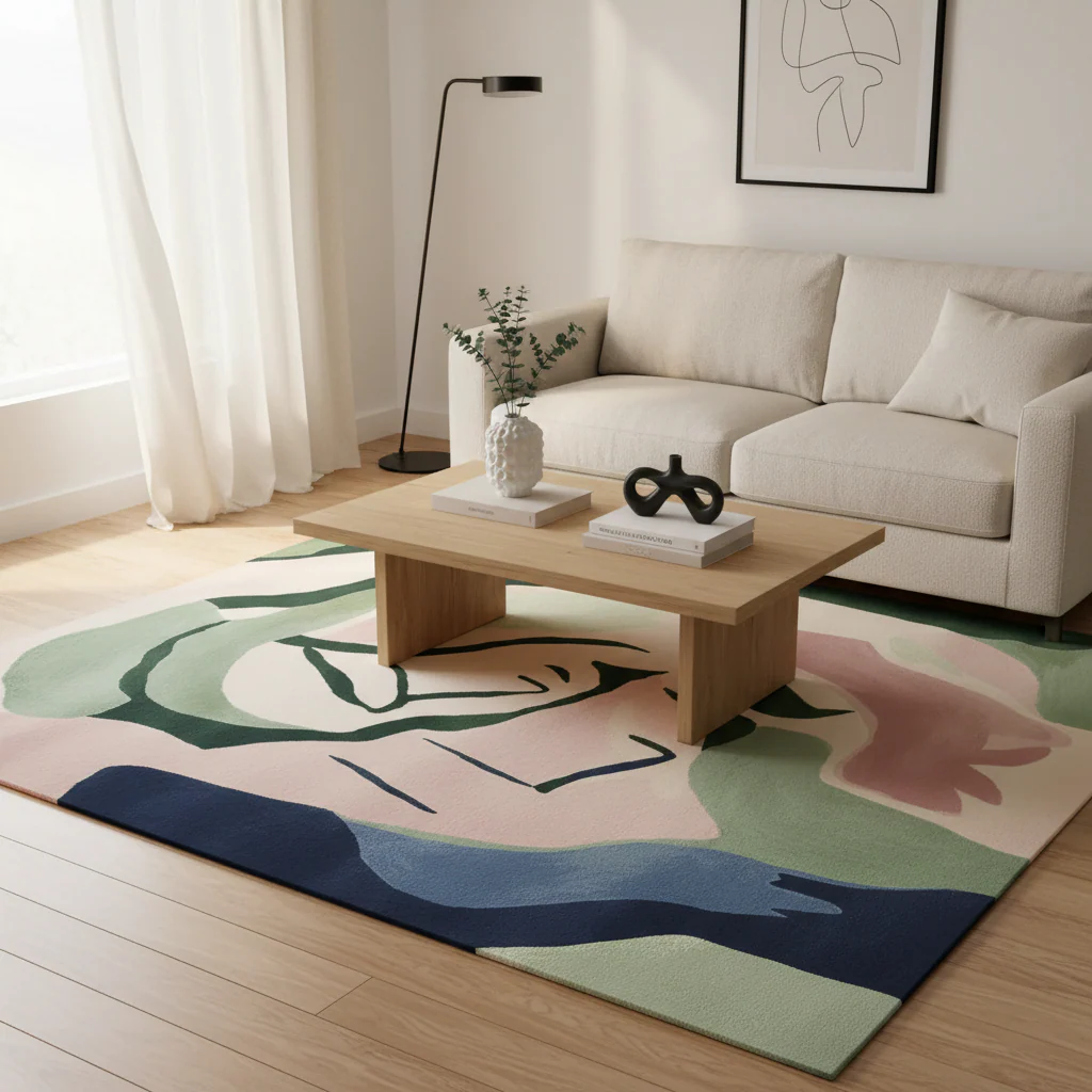 Faded Bloom Spirit Hand Tufted Rug - Image 2