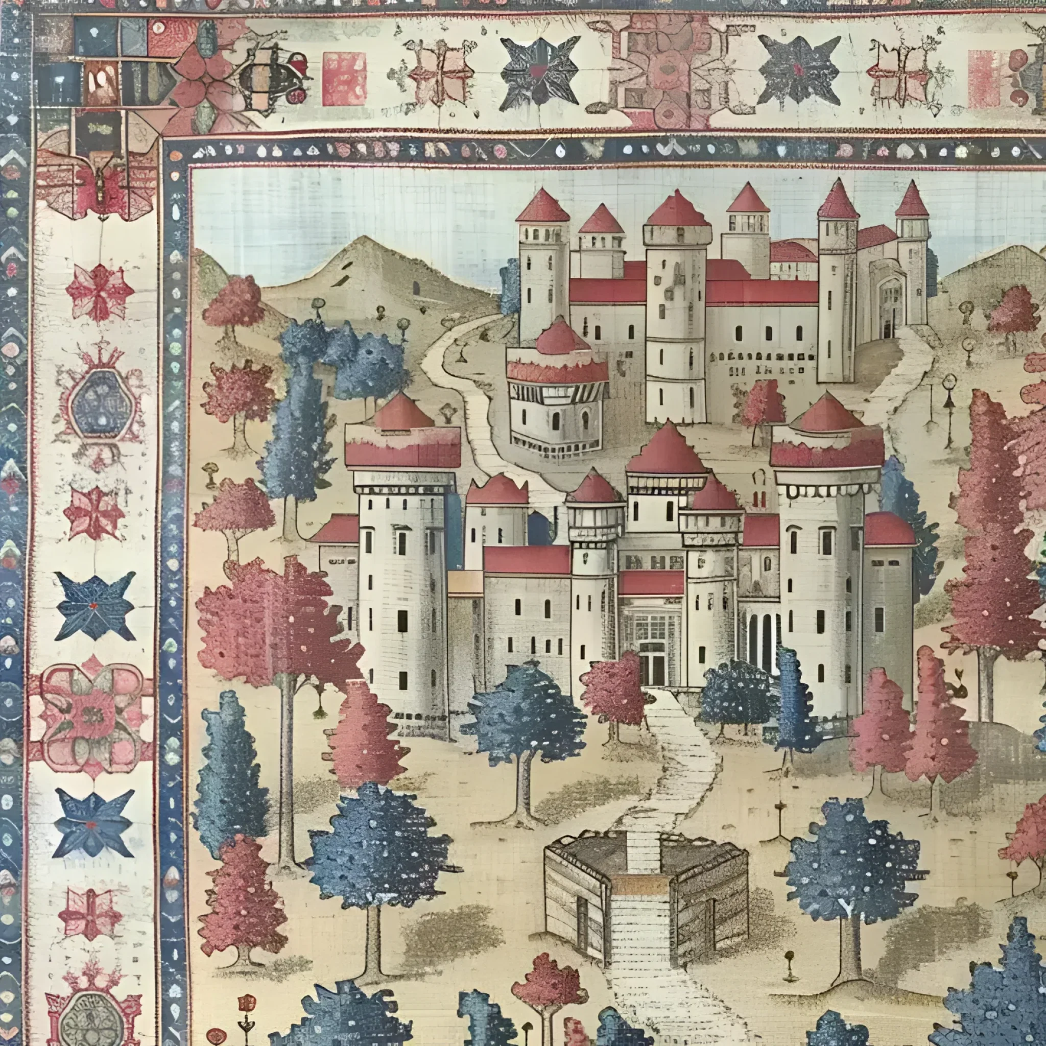 Fantasy Castle Hand Knotted Area Rug - Image 5