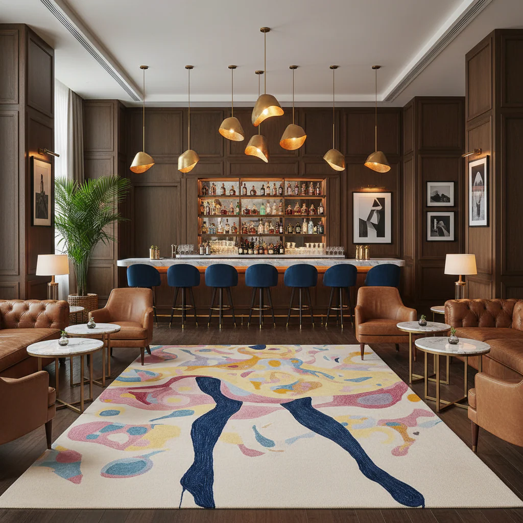 Feminine Art Moment Hand Tufted Rug - Image 2