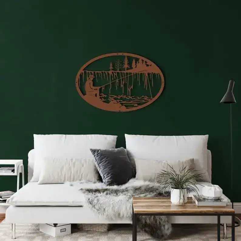 Fisherman Metal Wall Art - Image 4
