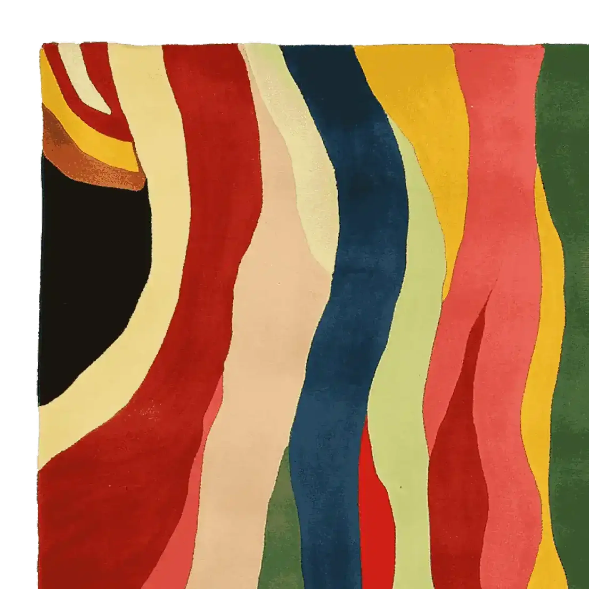 Flame Rhythm Hand Tufted Rug - Image 3