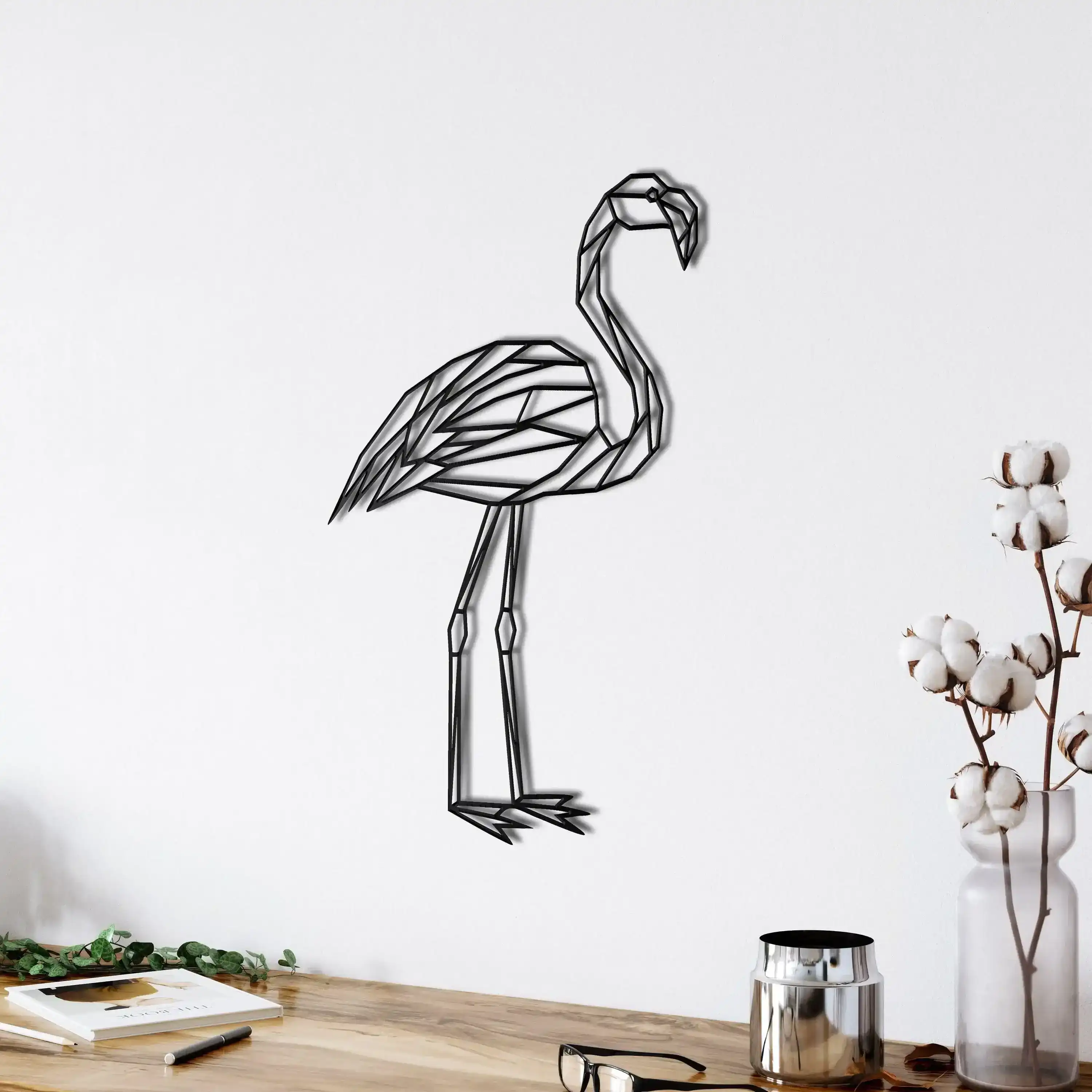 Flamingo Bird Metal Wall Hanging Decor - Image 8