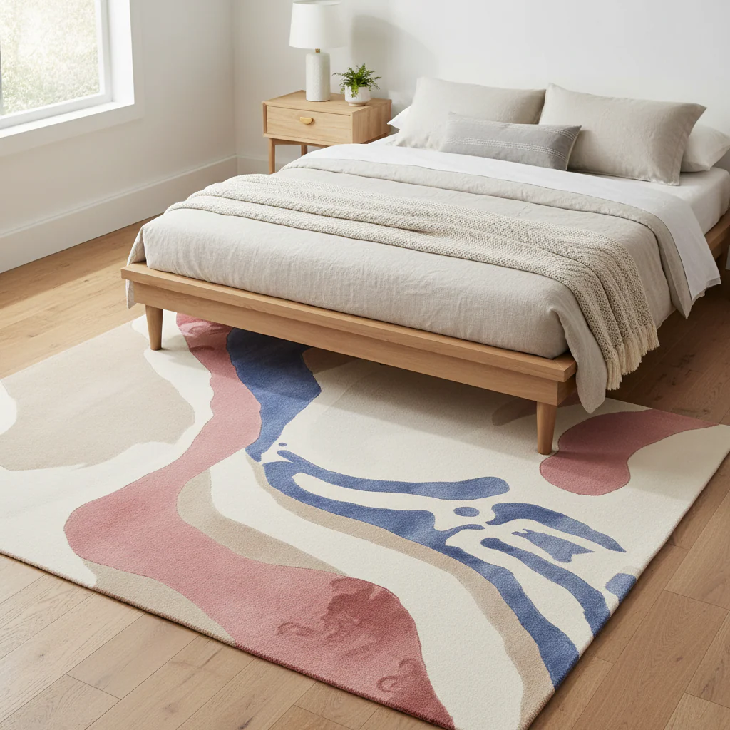 Floating Form Echo Hand Tufted Rug - Image 2