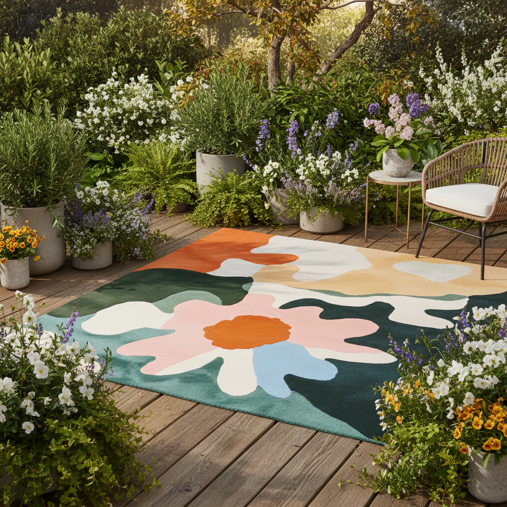 Flora Cloud Dance Hand Tufted Rug - Image 2