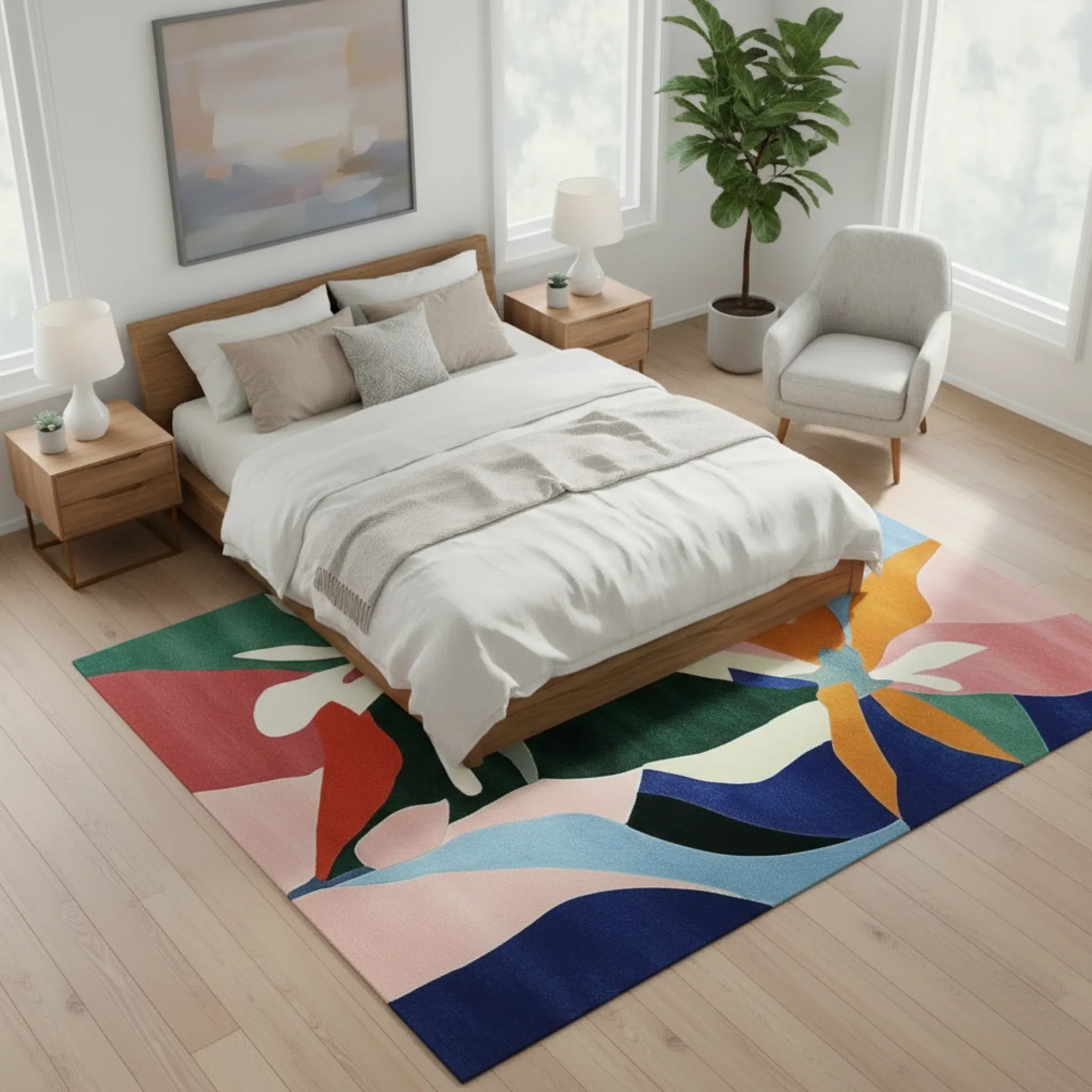 Flora Flutter Hand Tufted Rug - Image 3
