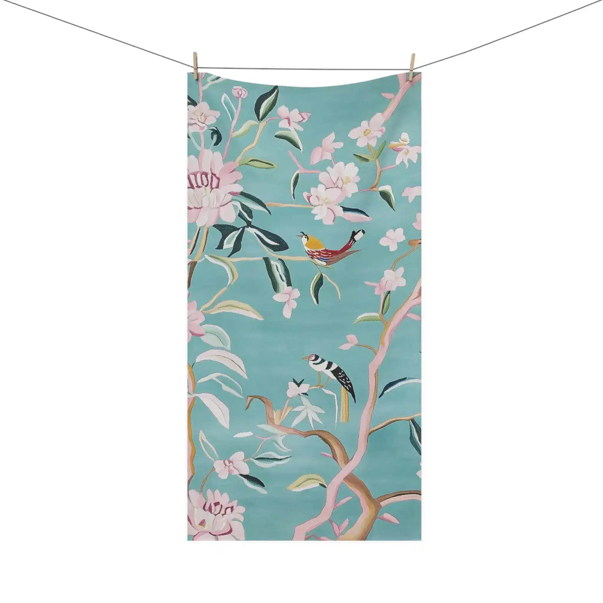 Floral Birds Bath Towel - Image 3