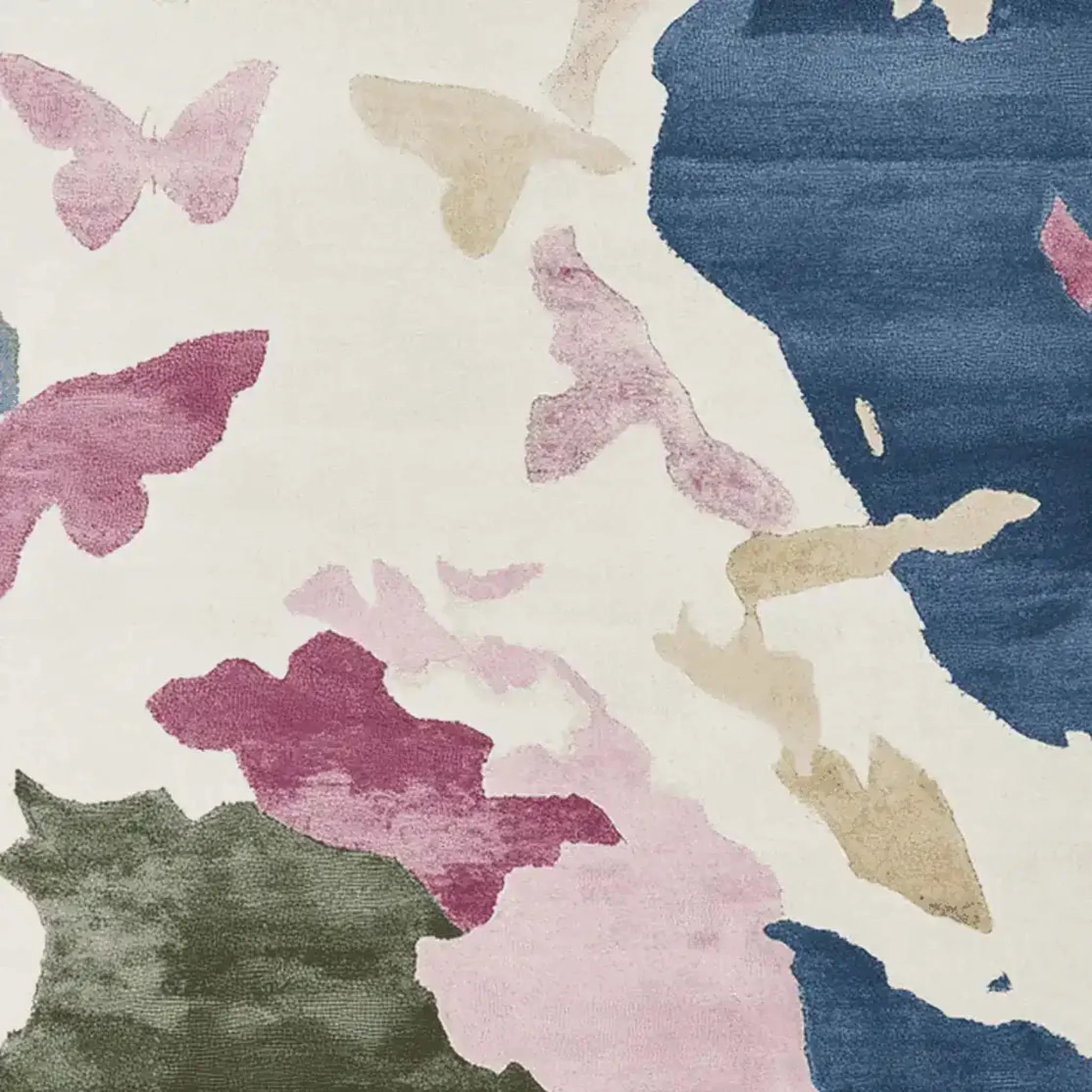 Floral Drift Pattern Hand Tufted Rug - Image 7