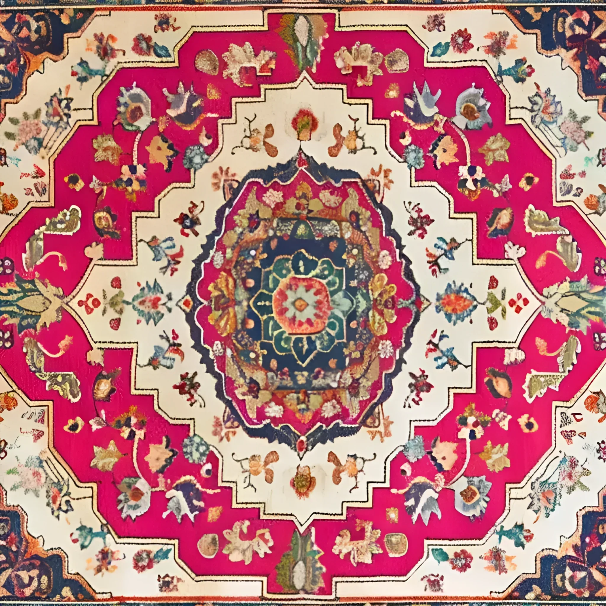 Floral Fiesta Hand Knotted Area Rug - Image 3