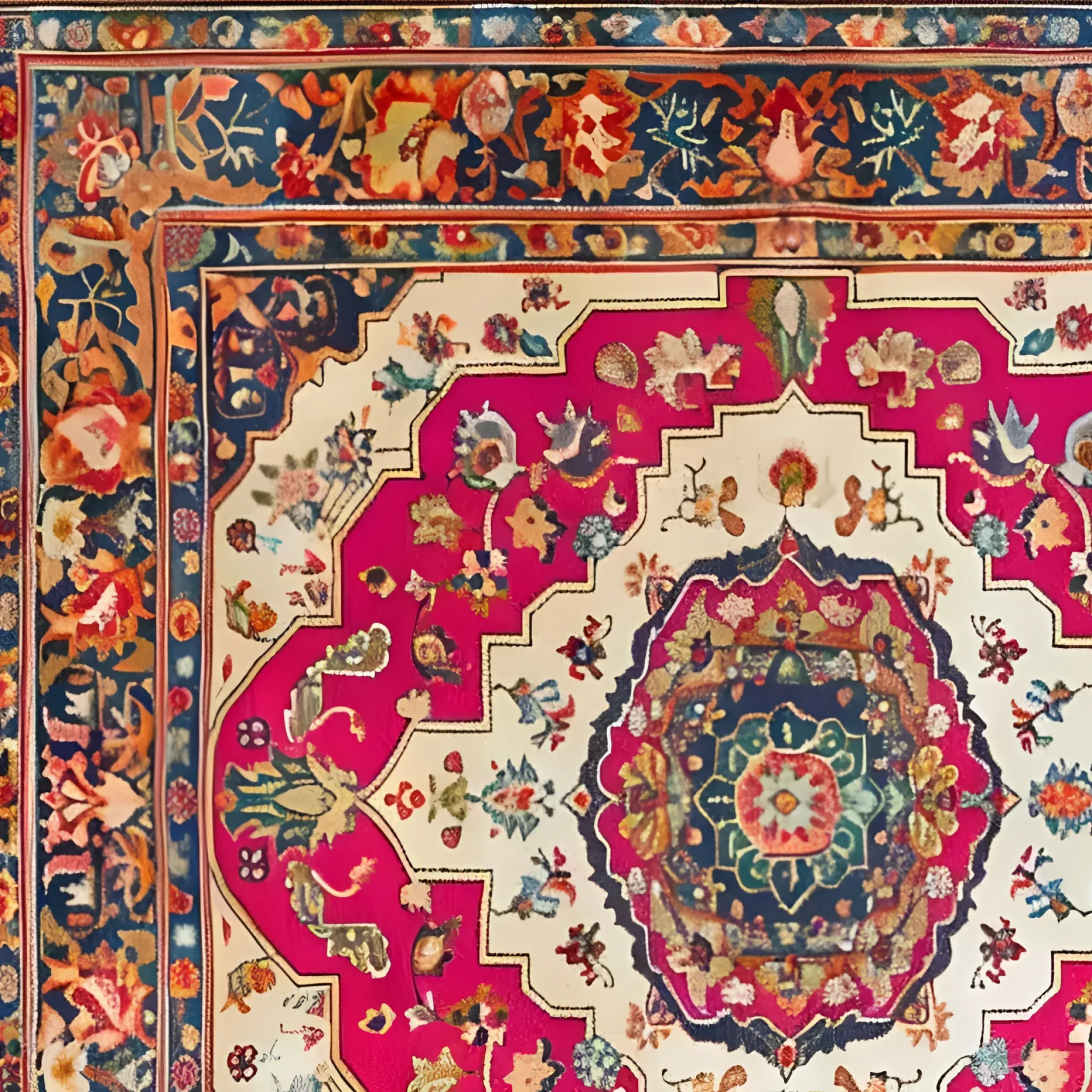 Floral Fiesta Hand Knotted Area Rug - Image 4