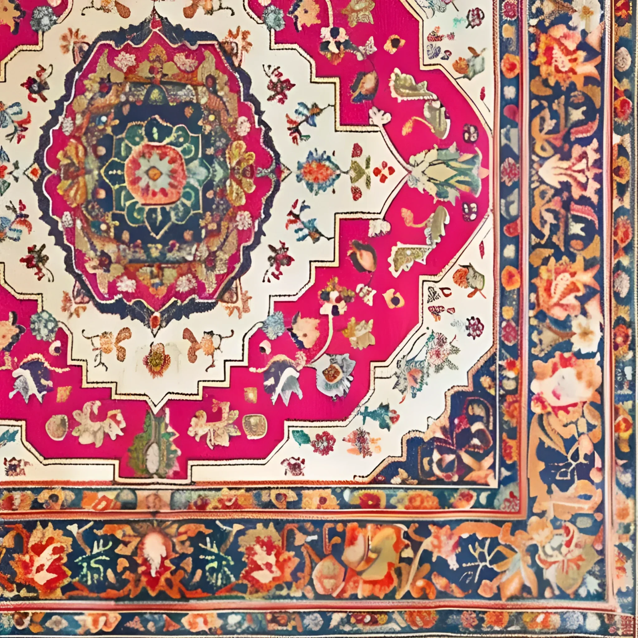 Floral Fiesta Hand Knotted Area Rug - Image 5