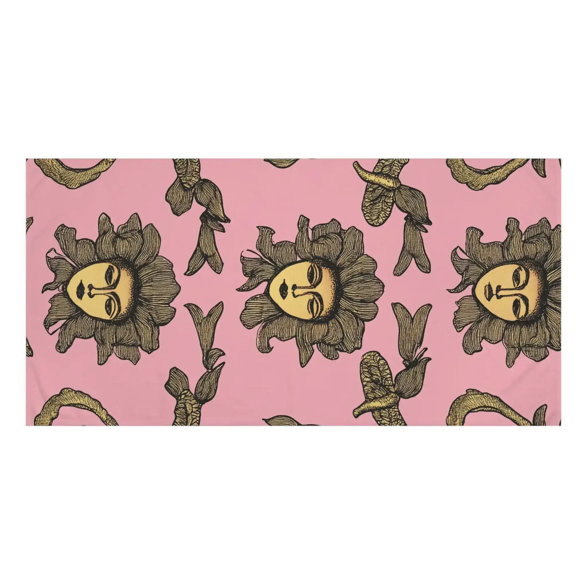 Floral Goddess Print Bath Towel - Image 3