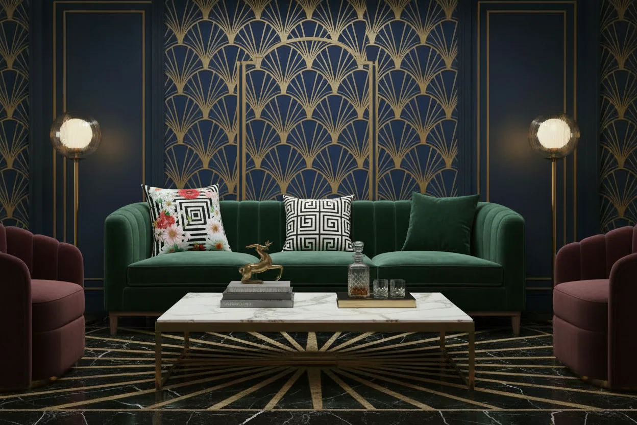 Floral Labyrinth Luxe Throw Pillow - Image 2