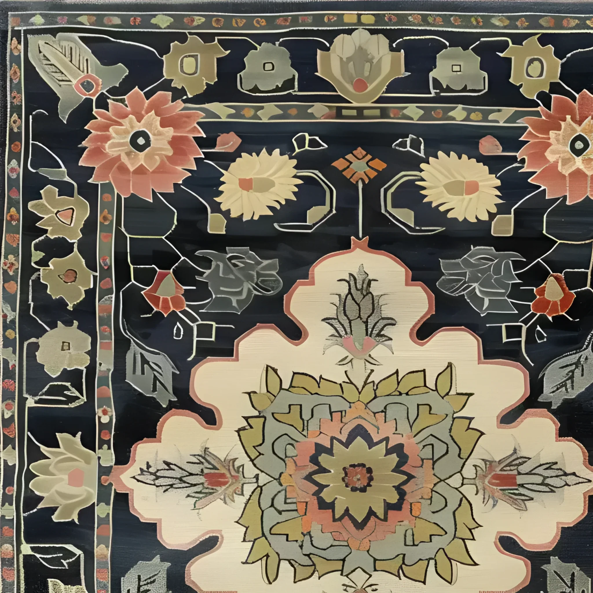 Floral Legacy Medium Hand Knotted Wool Rug - Image 5