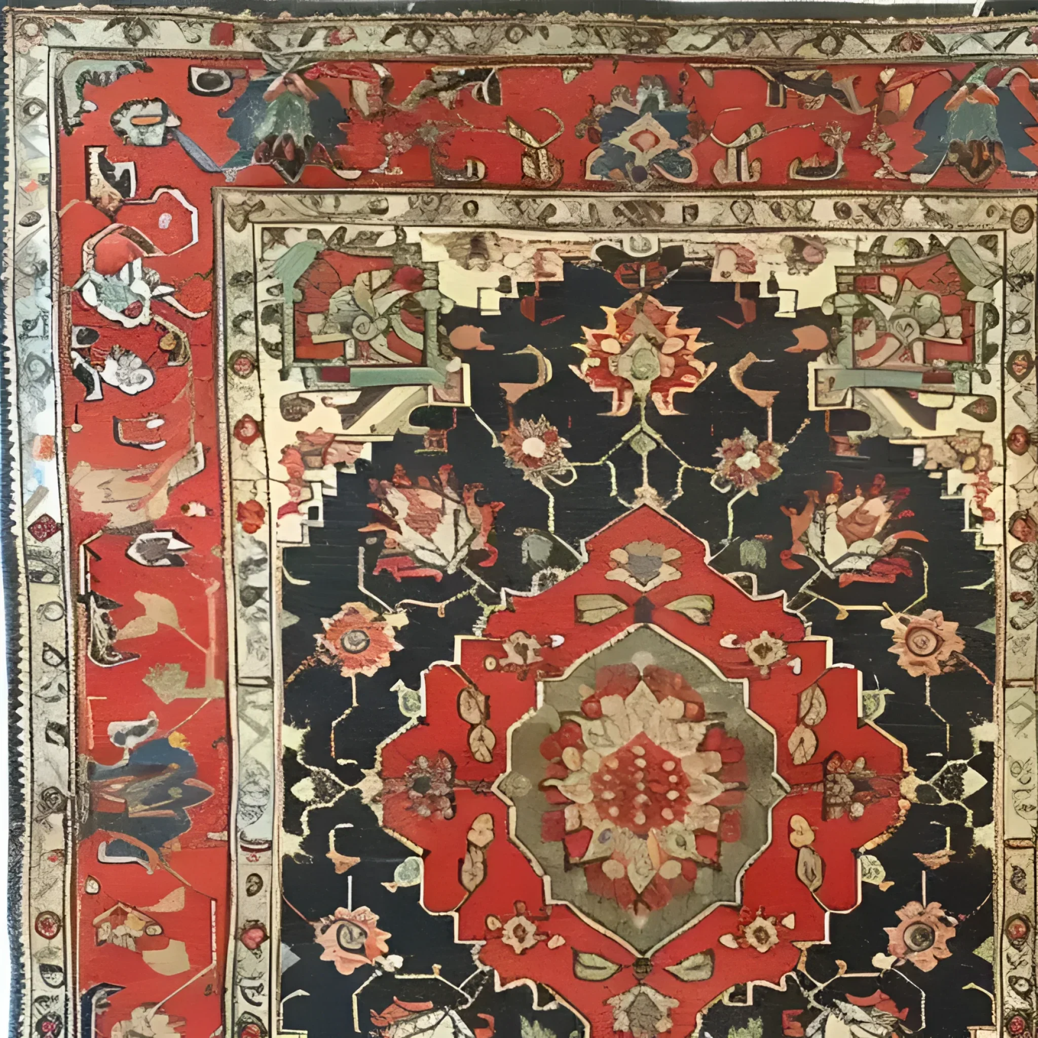 Floral Renaissance Hand Knotted Area Rug - Image 5