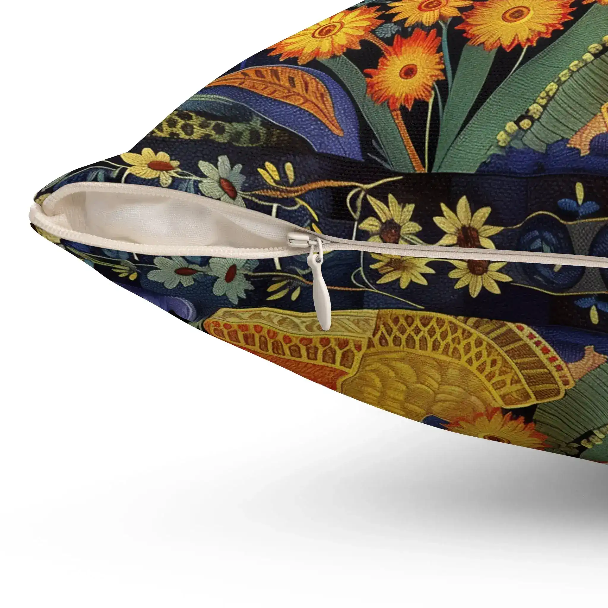 Floral Reverie Garden Goddess Throw Pillow - Image 6