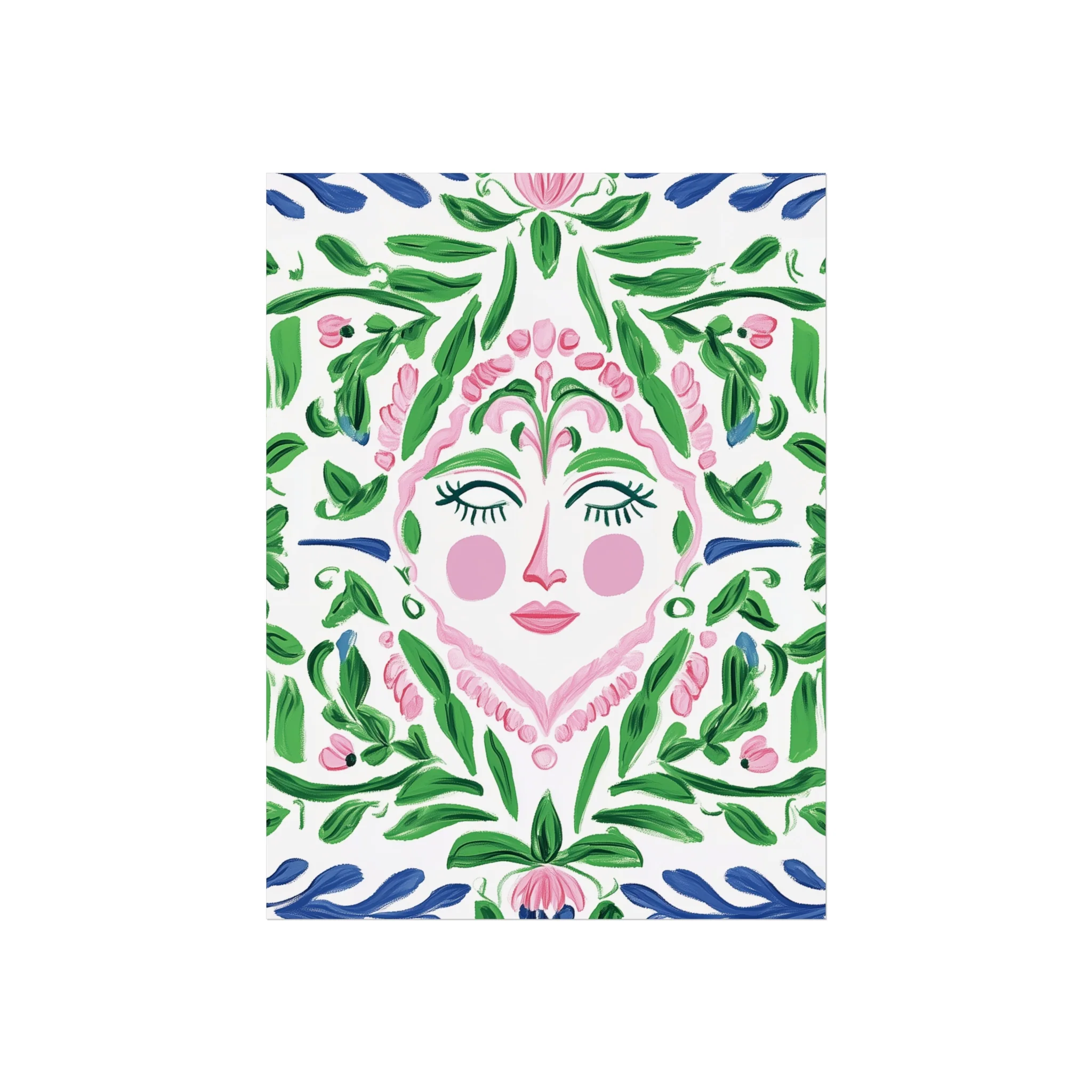Floral Spirit Face Fine Art Poster - Image 13