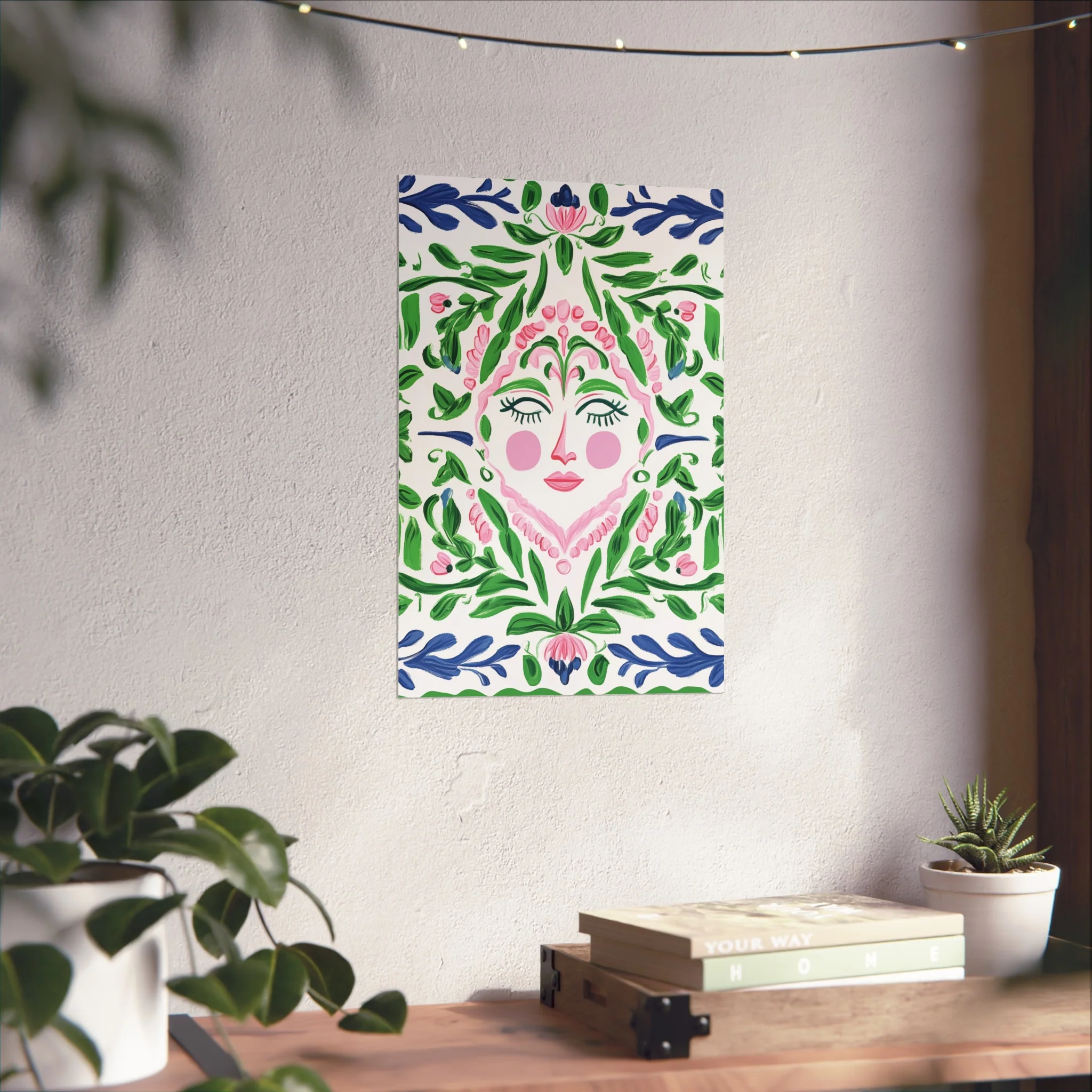 Floral Spirit Face Fine Art Poster - Image 30