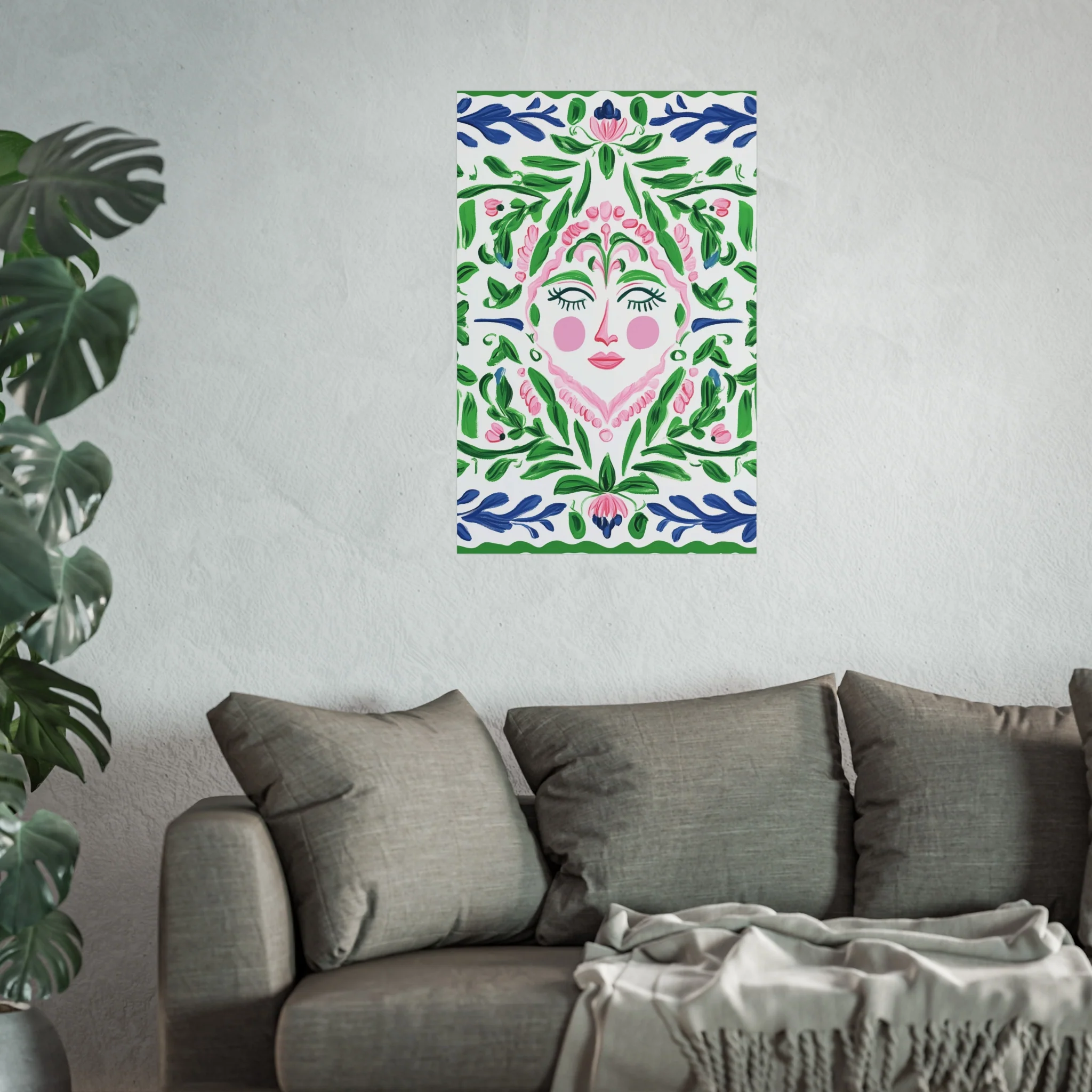 Floral Spirit Face Fine Art Poster - Image 39