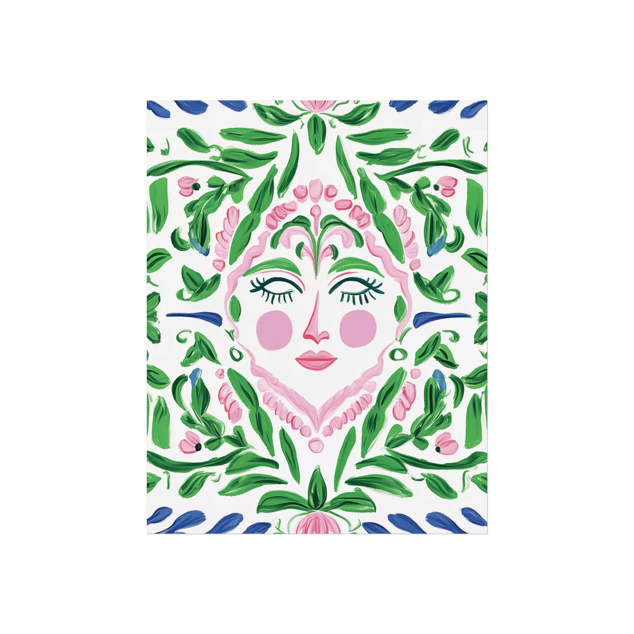 Floral Spirit Face Fine Art Poster - Image 4