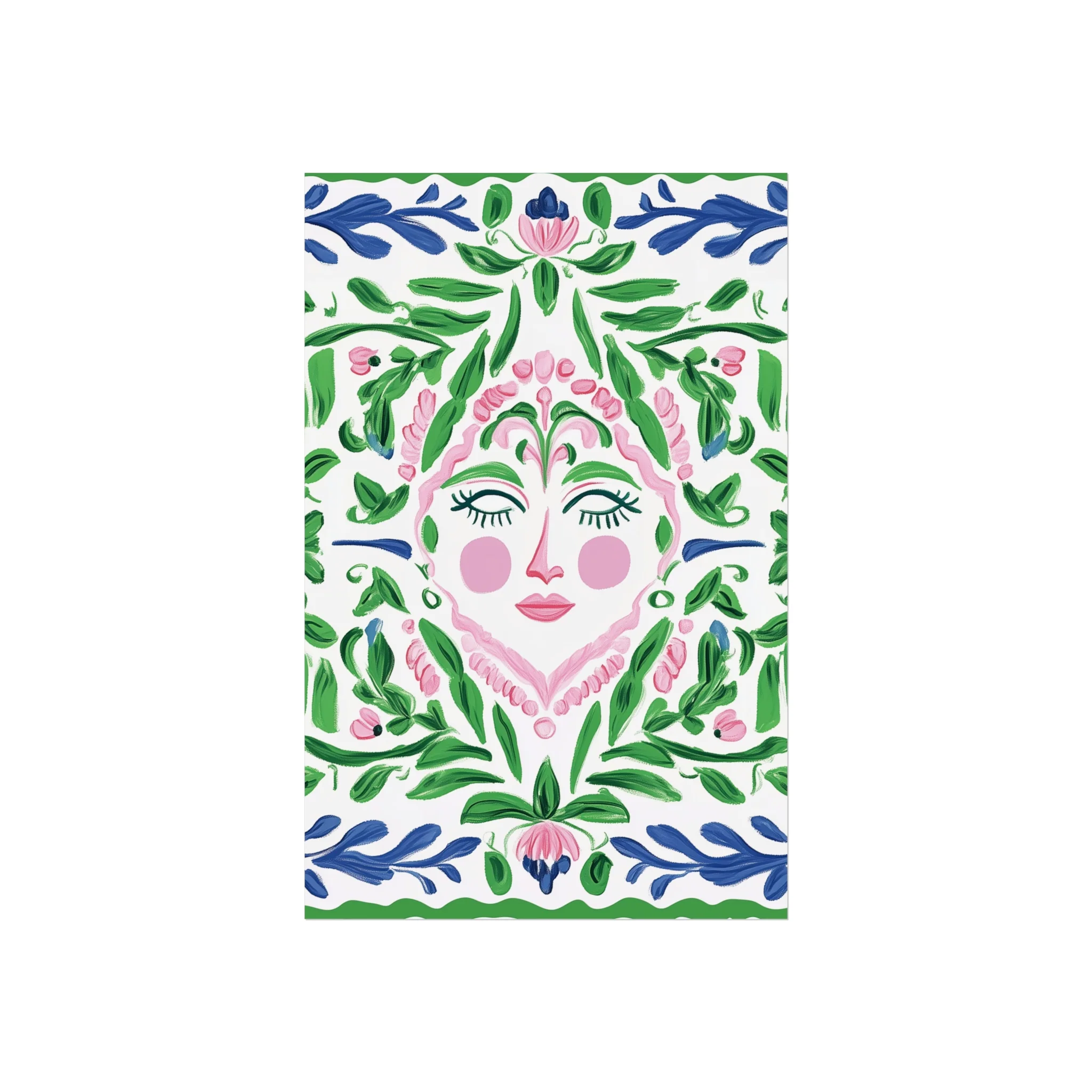 Floral Spirit Face Fine Art Poster - Image 5