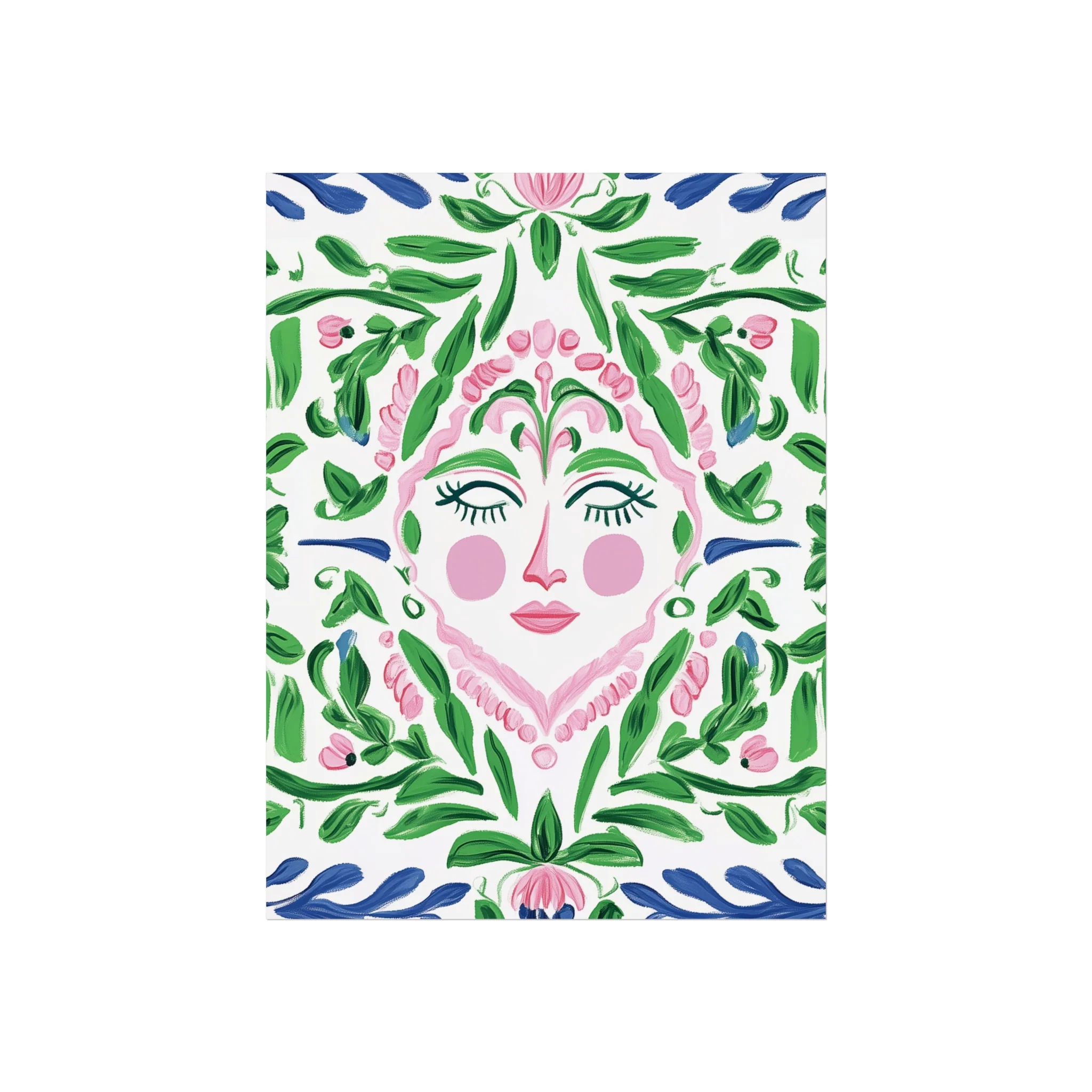 Floral Spirit Face Fine Art Poster - Image 6