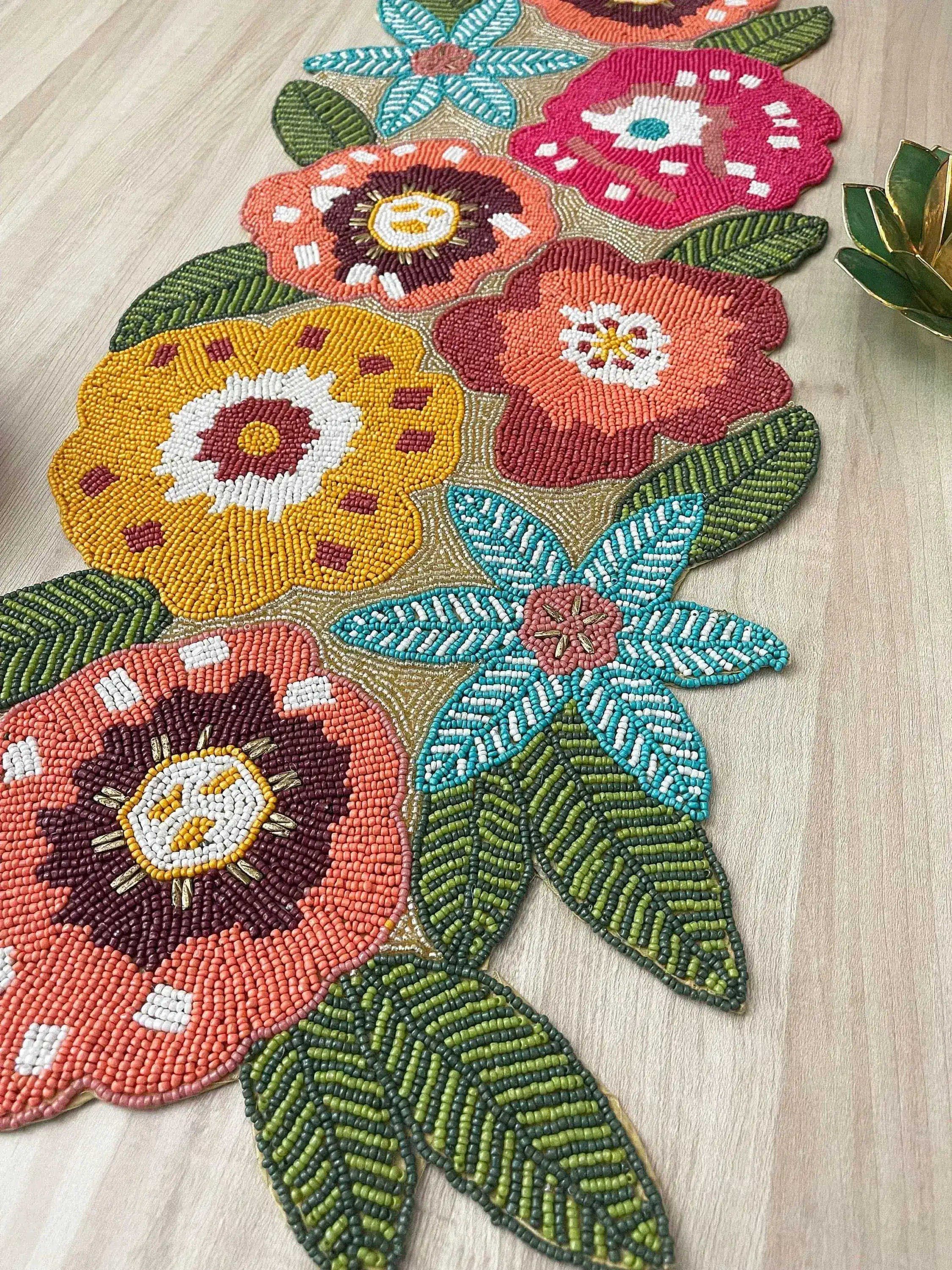Floral Spring Beaded Table Runner - Image 7