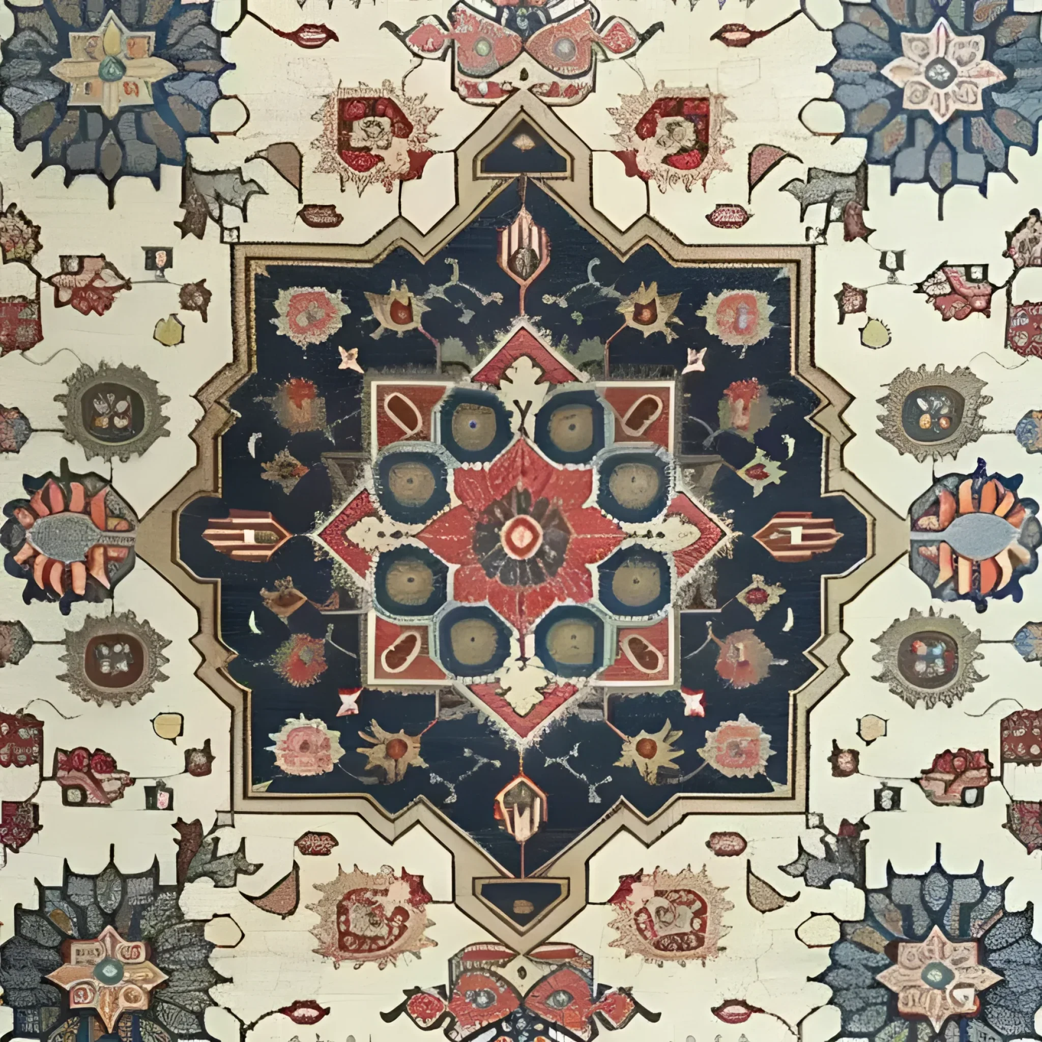 Flourishing Tapestry Hand Knotted Area Rug - Image 4