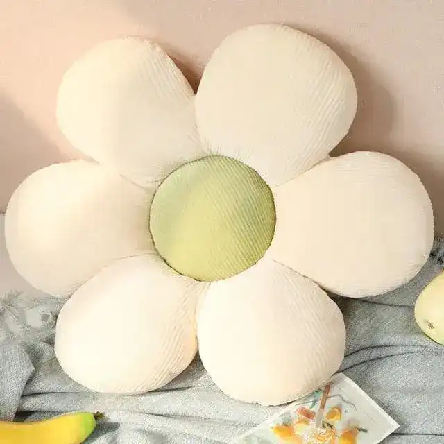 Flower Plush Throw Pillow Seating - Image 3