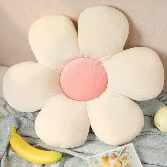 Flower Plush Throw Pillow Seating - Image 5