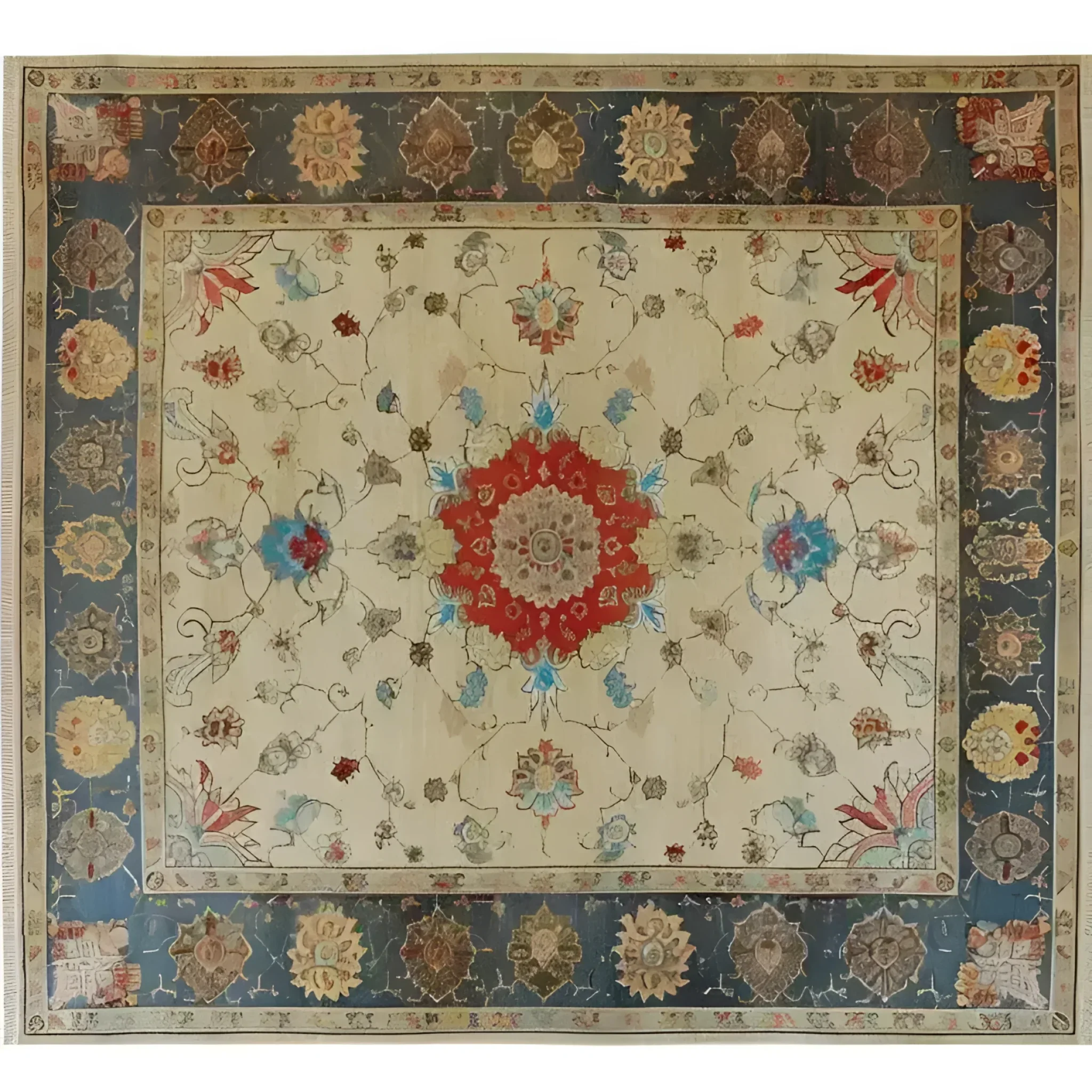 Flowering Oasis Hand Knotted Area Rug - Image 3