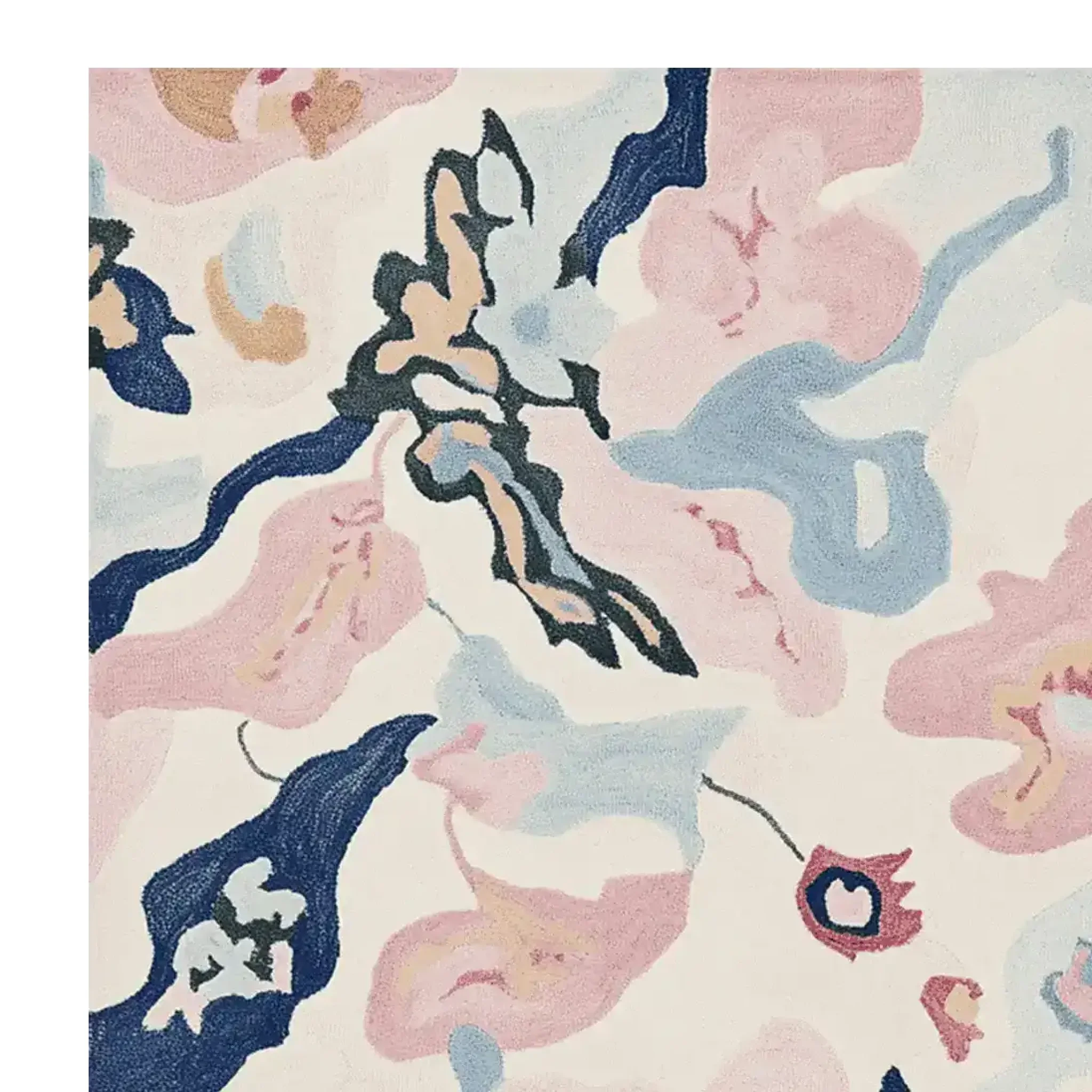 Fluid Shape Tangle Hand Tufted Rug - Image 3