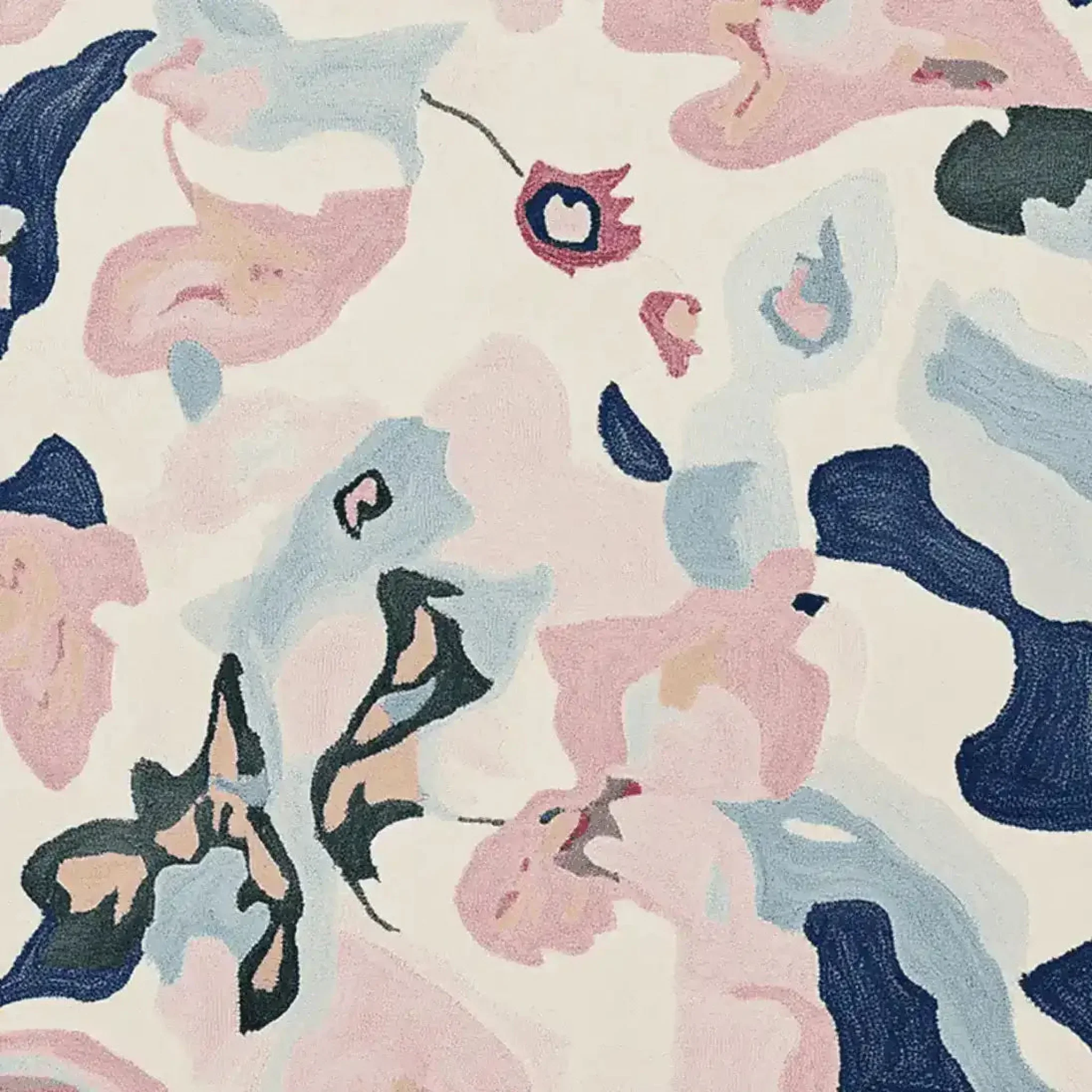 Fluid Shape Tangle Hand Tufted Rug - Image 4
