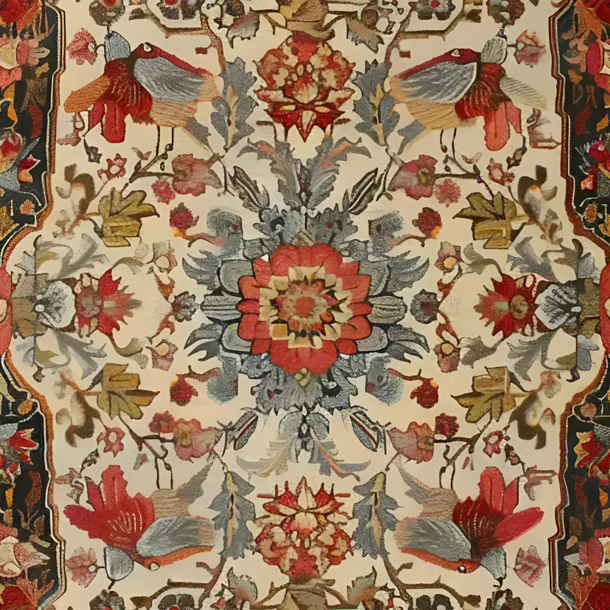 Fluttering Bloom Hand Knotted Area Rug - Image 4