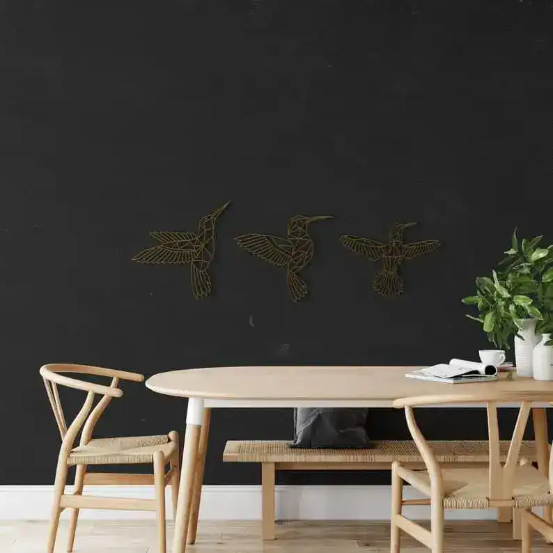 Flying Hummingbirds Metal Wall Art - Image 3