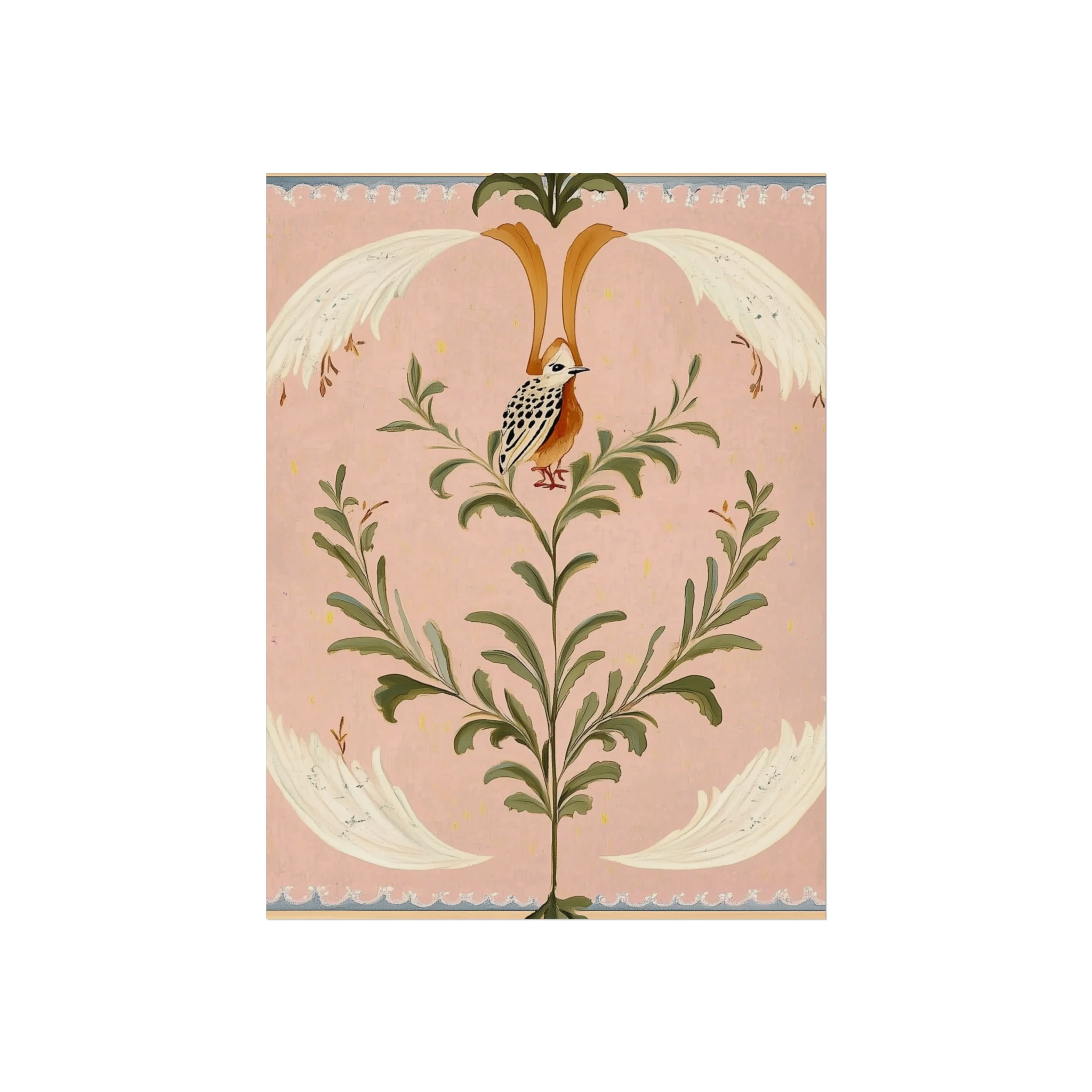 Folk Garden Finch Fine Art Poster - Image 13