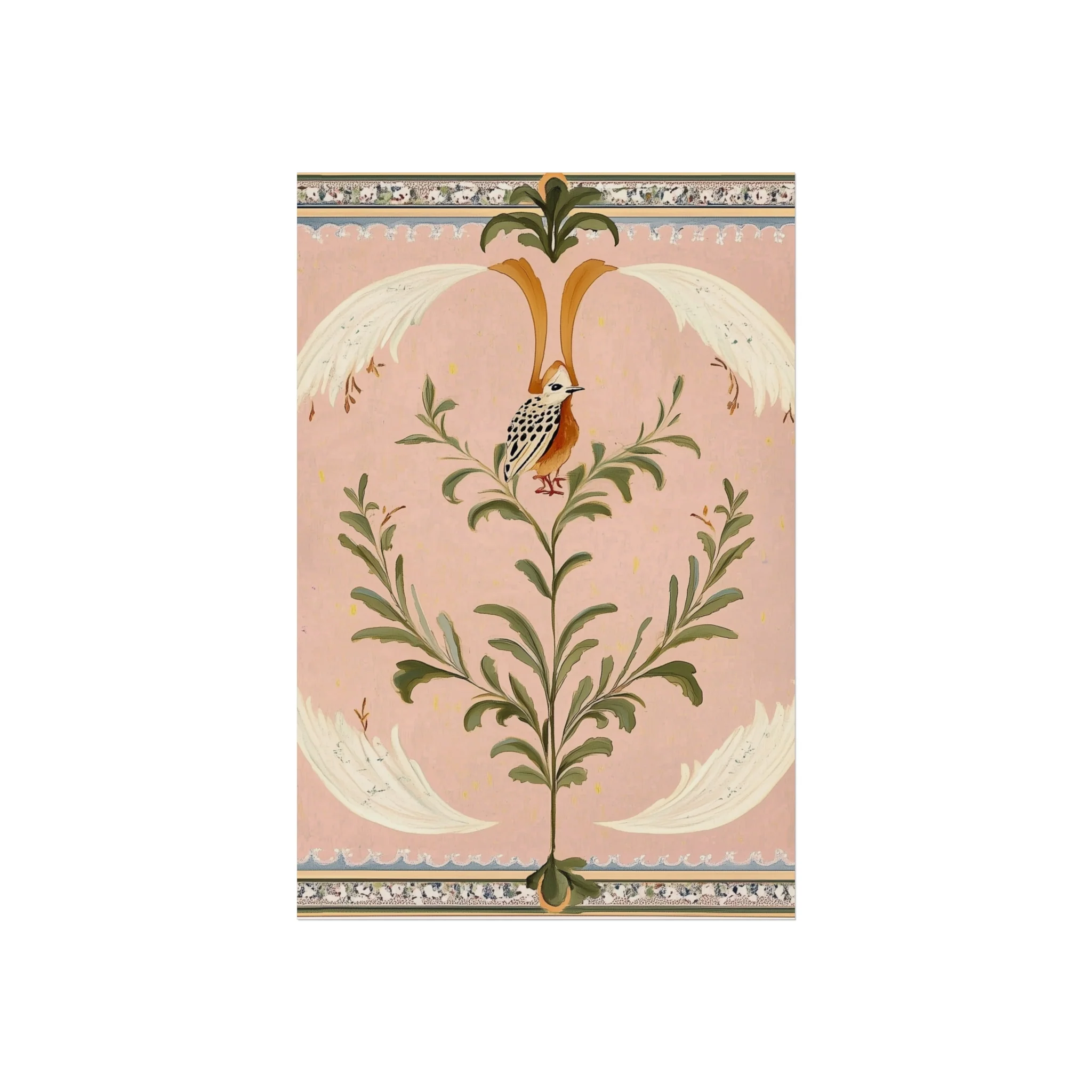 Folk Garden Finch Fine Art Poster - Image 14