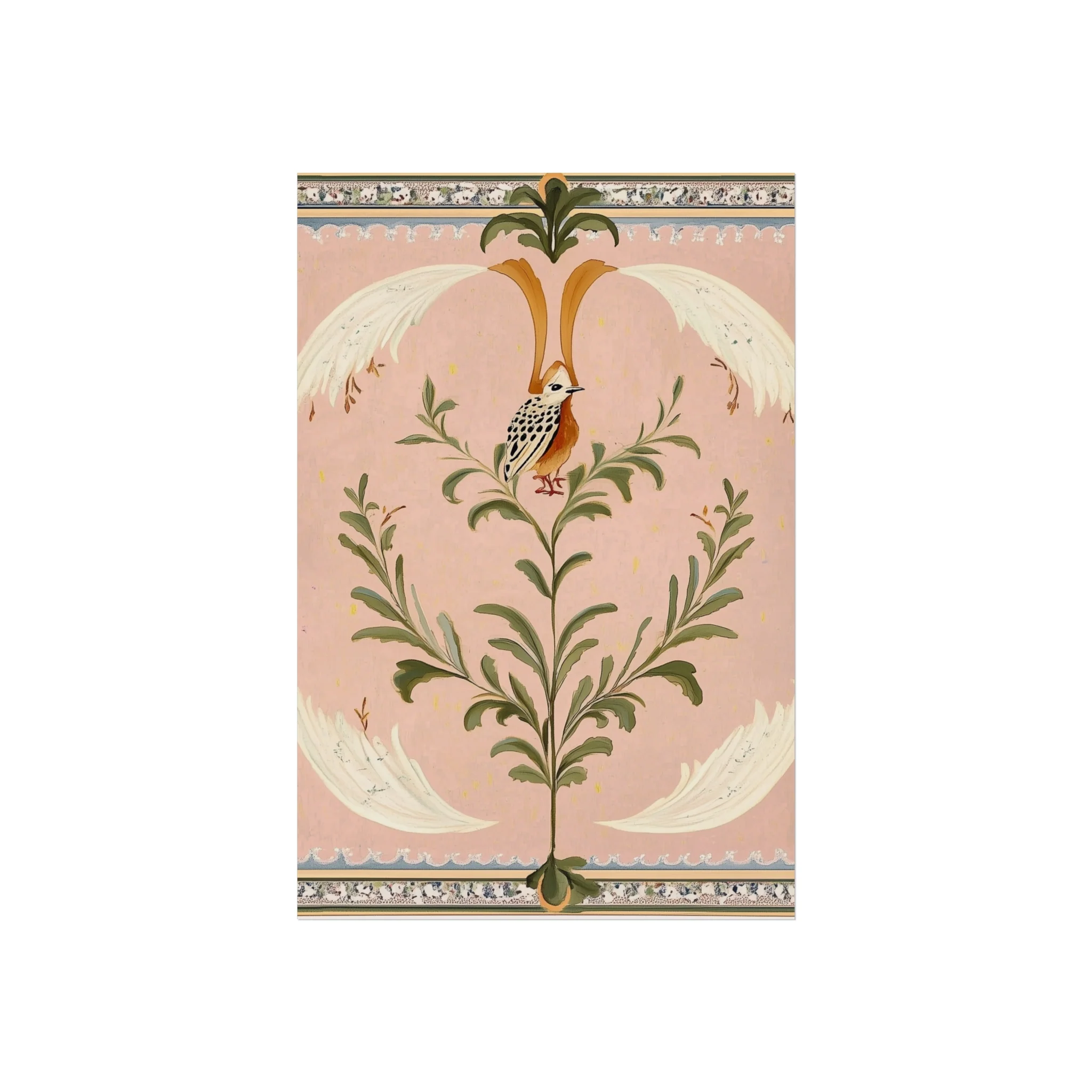 Folk Garden Finch Fine Art Poster - Image 16