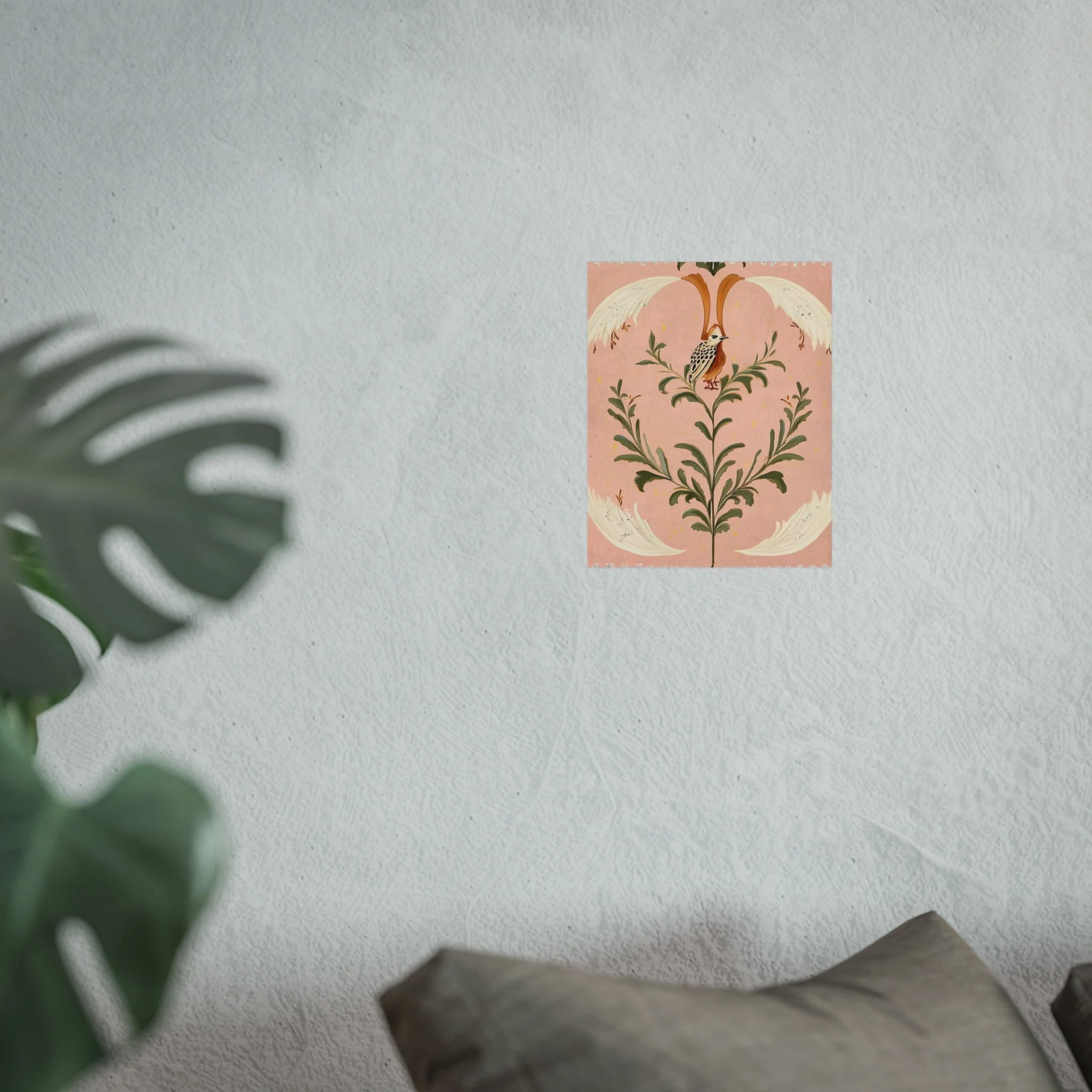 Folk Garden Finch Fine Art Poster - Image 17