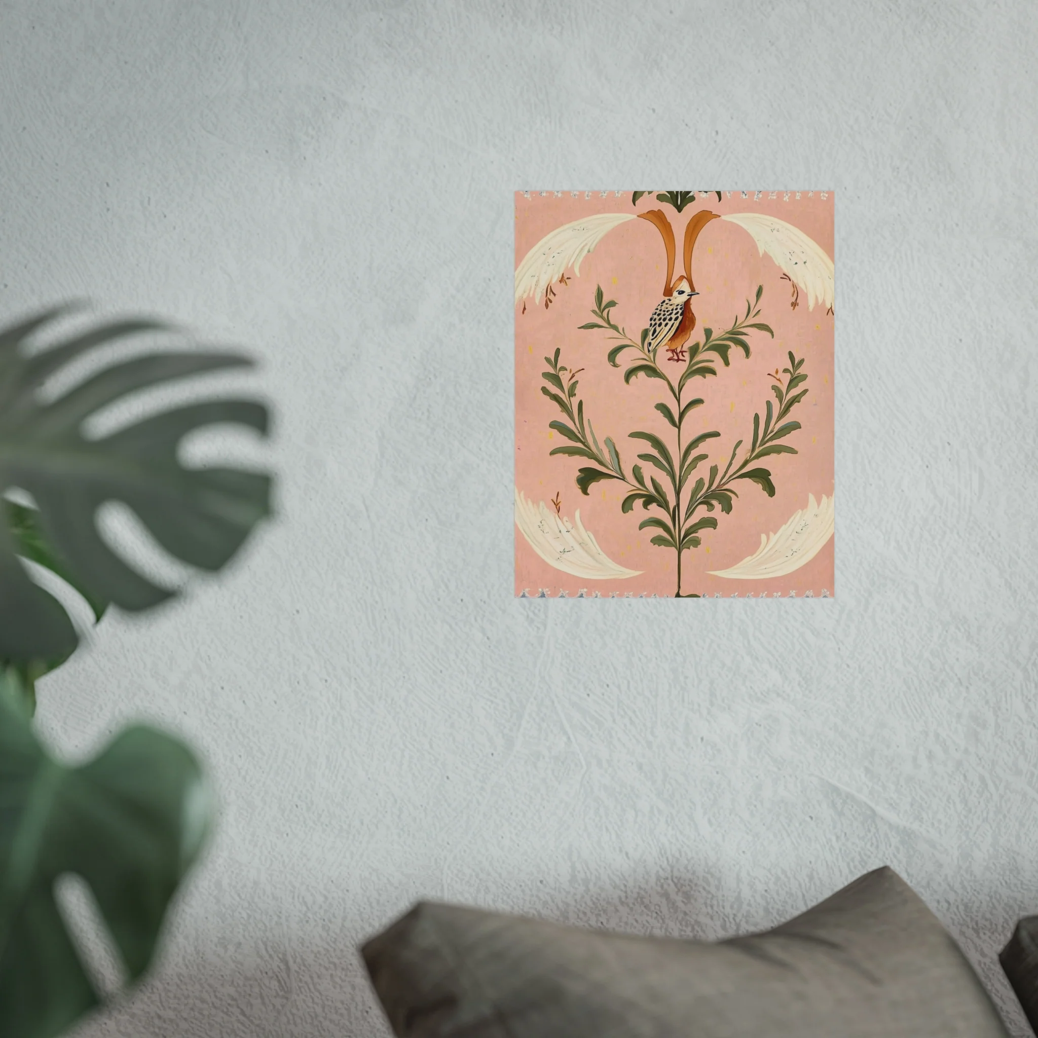 Folk Garden Finch Fine Art Poster - Image 23