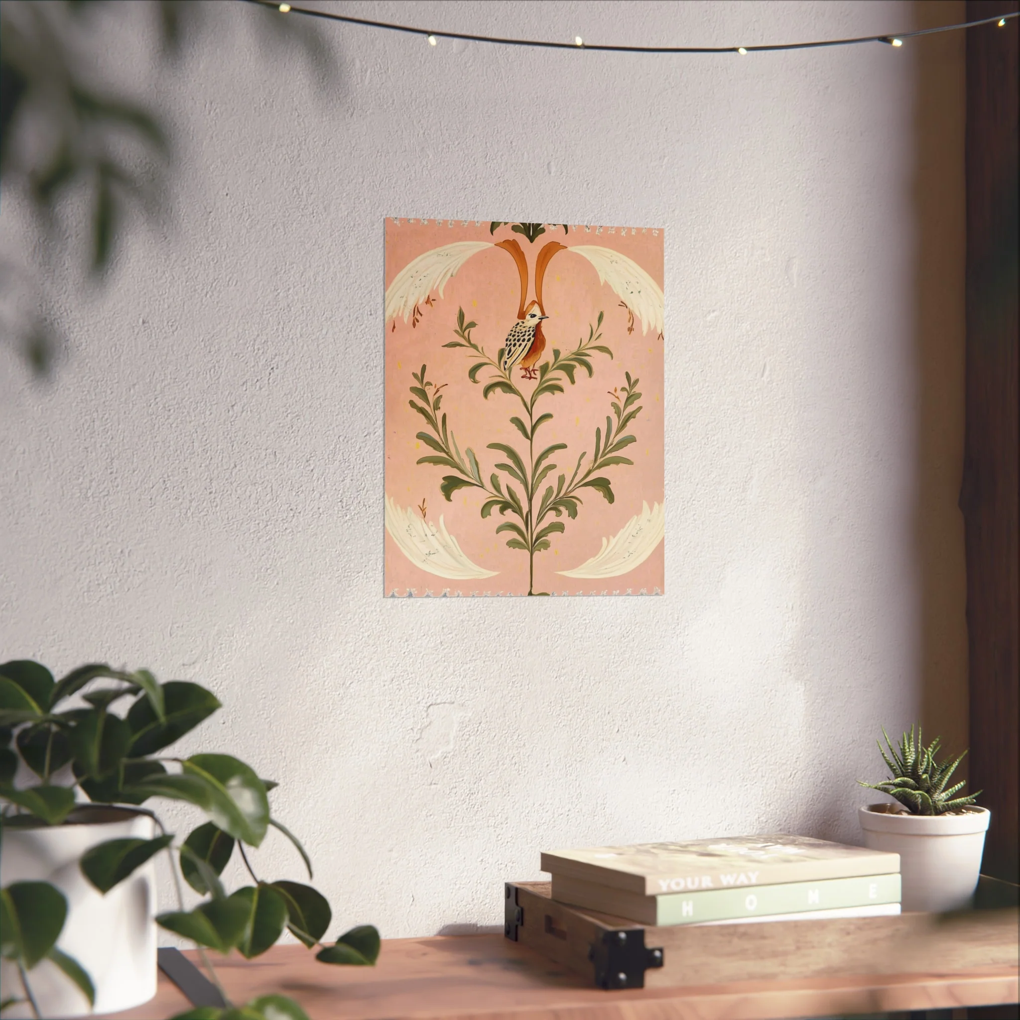 Folk Garden Finch Fine Art Poster - Image 24