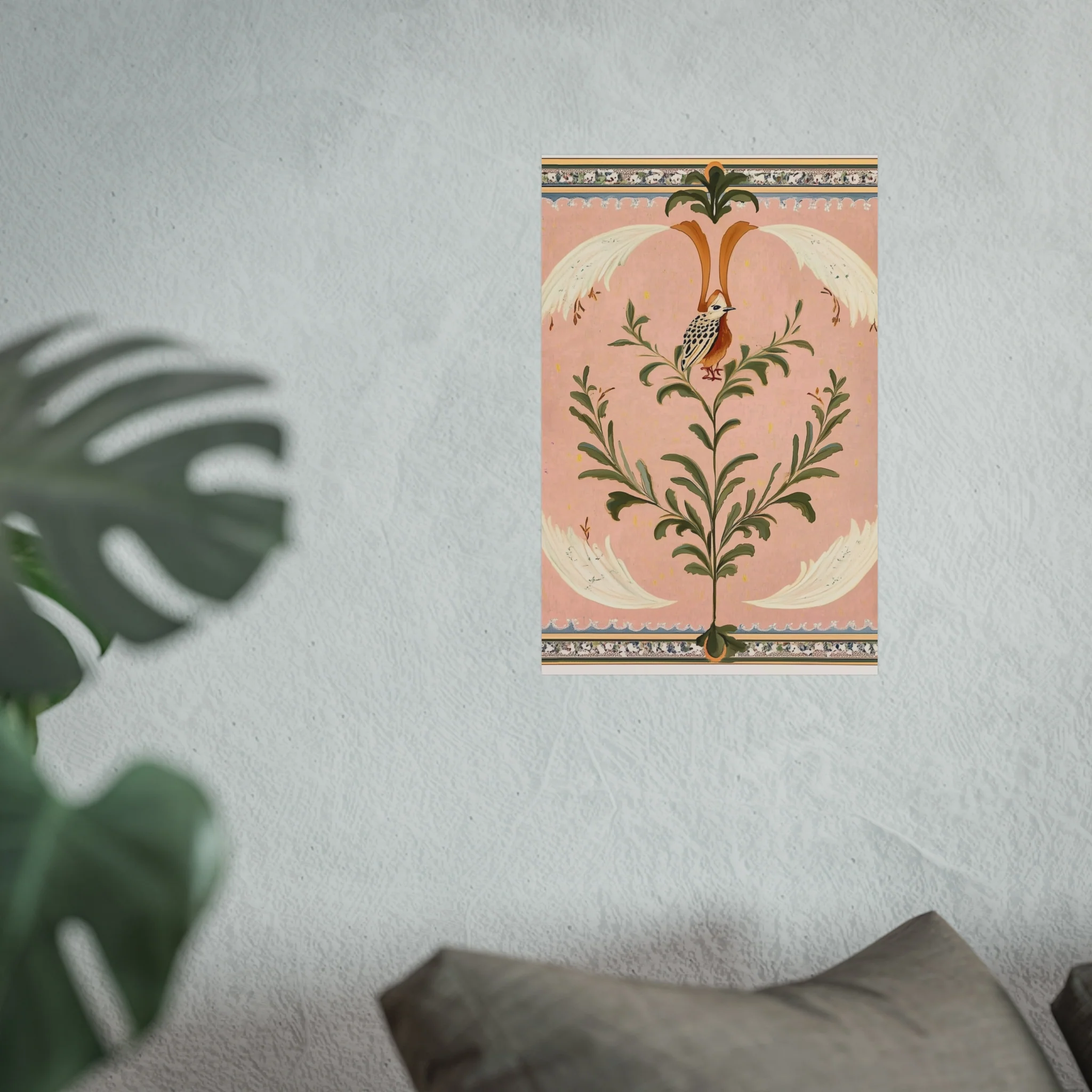 Folk Garden Finch Fine Art Poster - Image 25