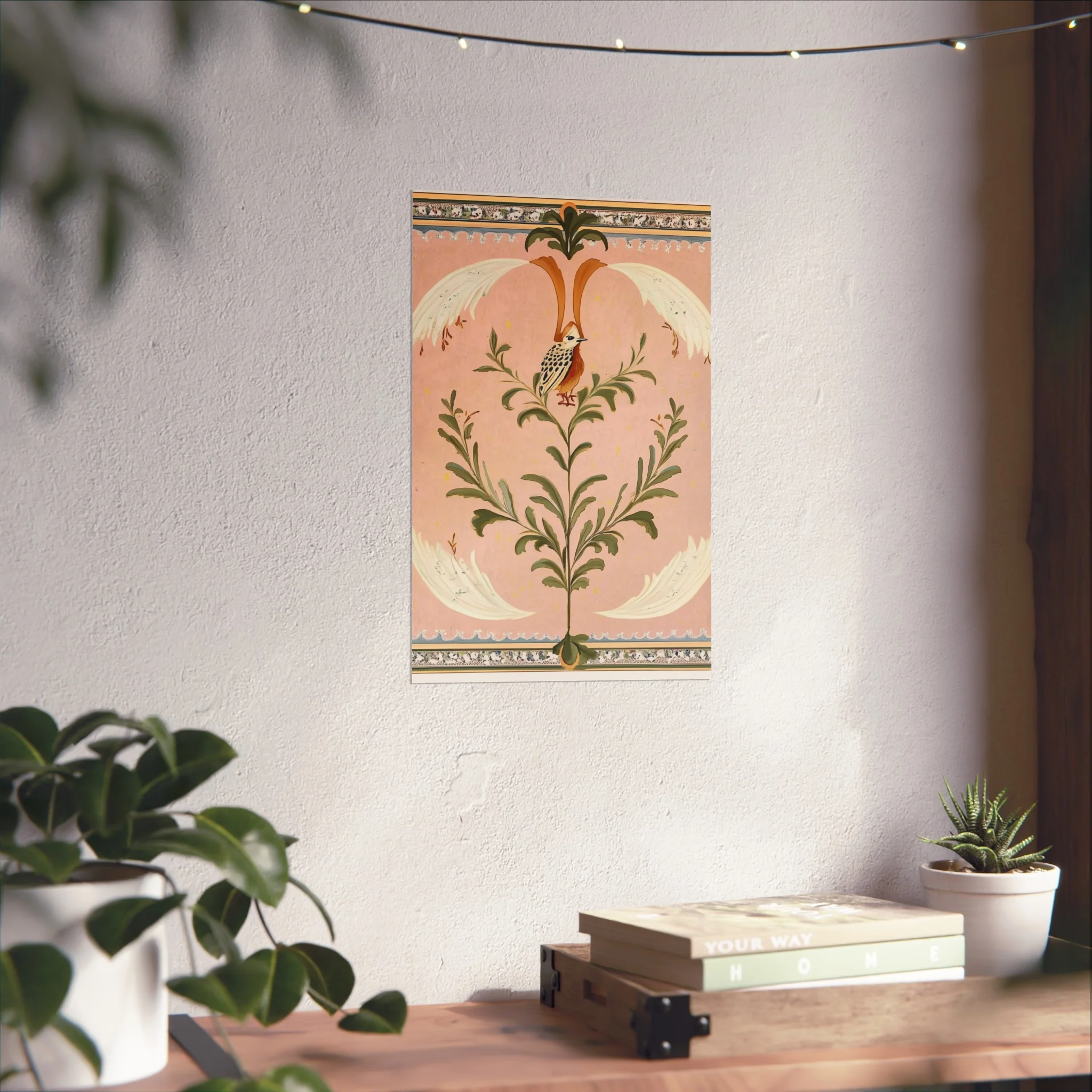 Folk Garden Finch Fine Art Poster - Image 26