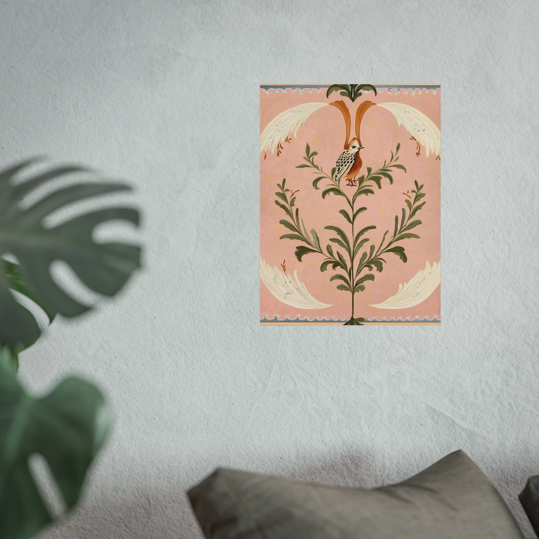 Folk Garden Finch Fine Art Poster - Image 27