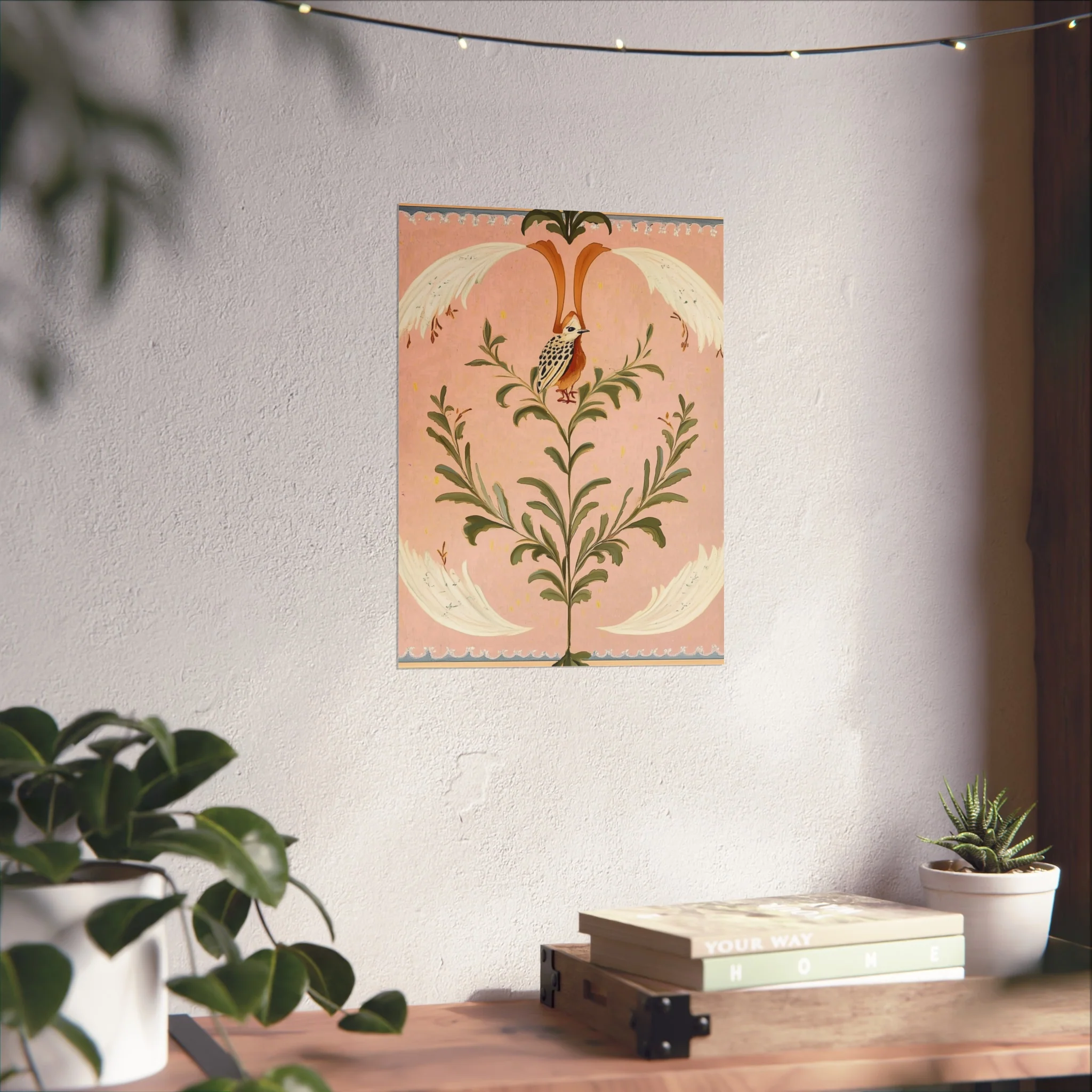 Folk Garden Finch Fine Art Poster - Image 28