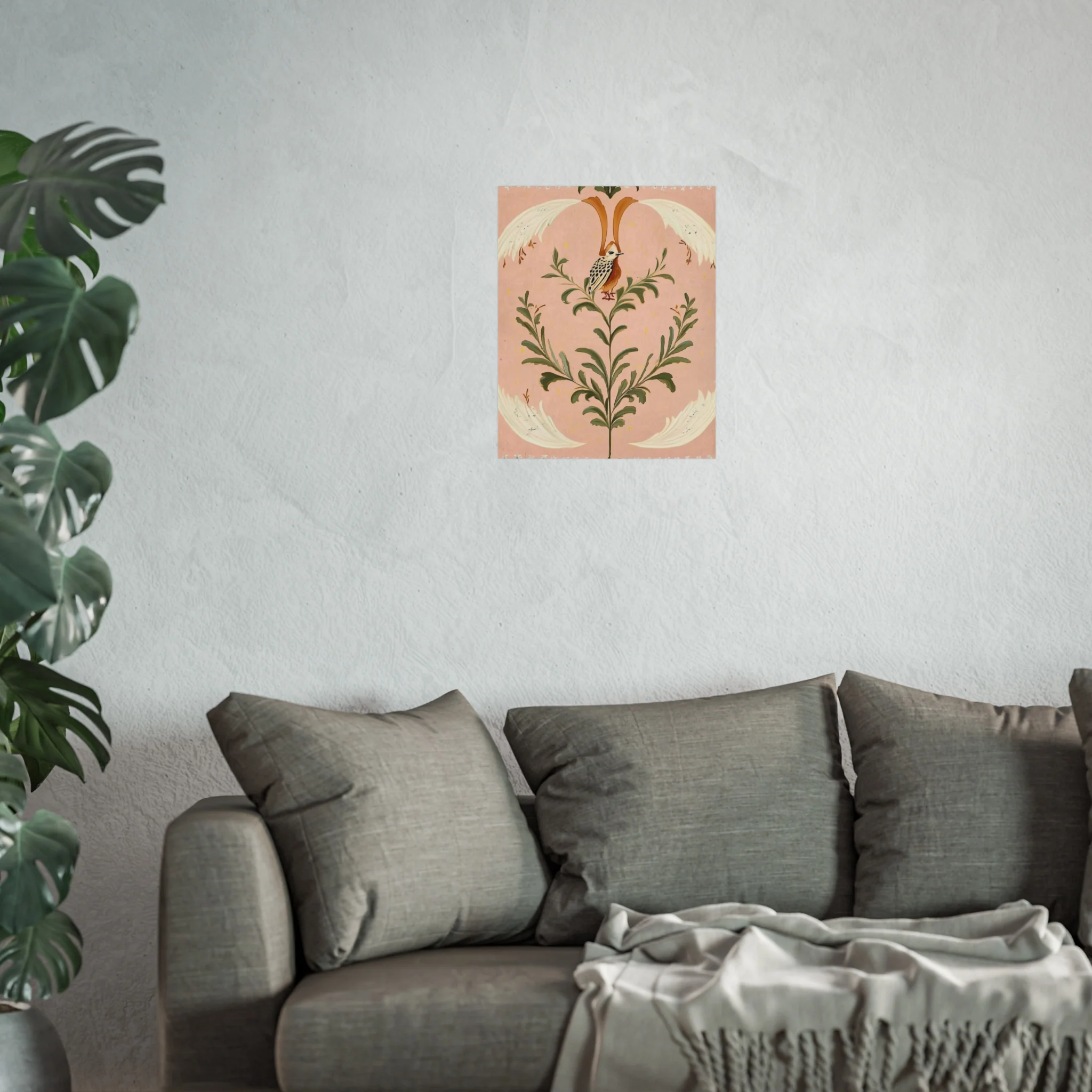 Folk Garden Finch Fine Art Poster - Image 31