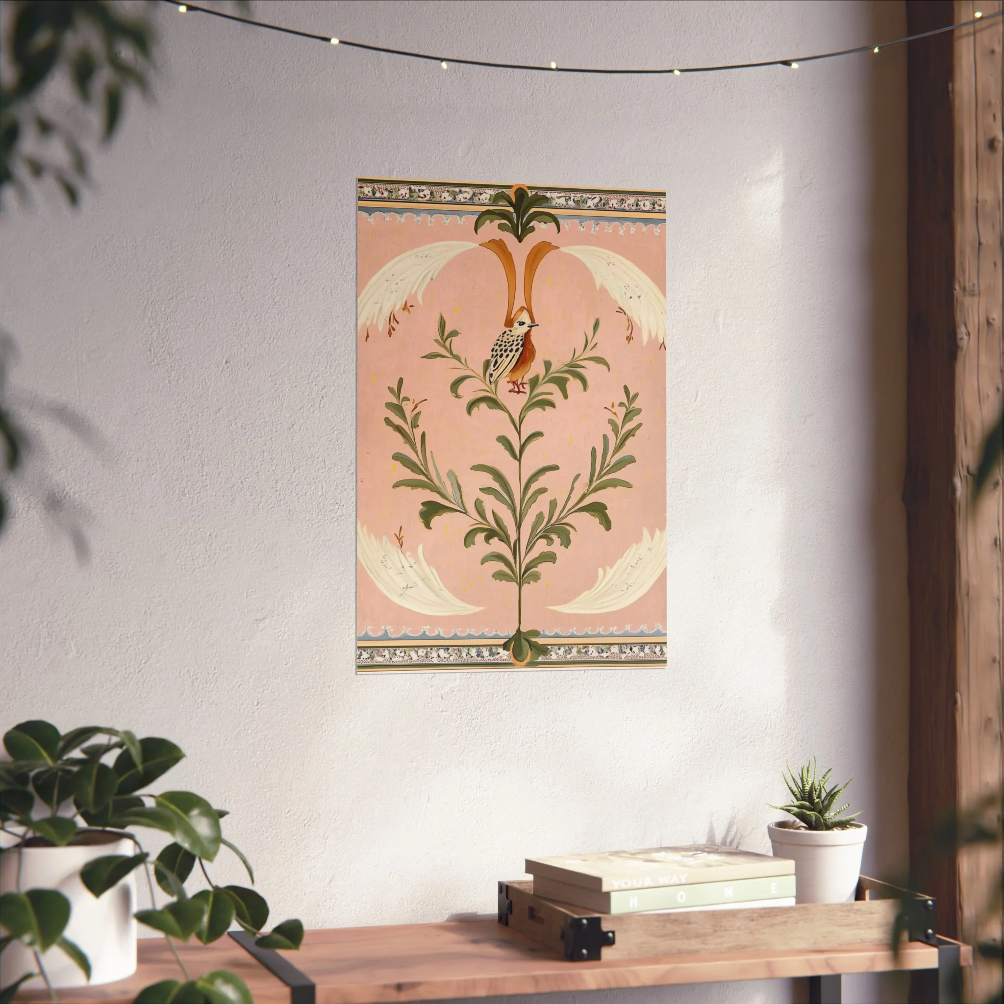 Folk Garden Finch Fine Art Poster - Image 34