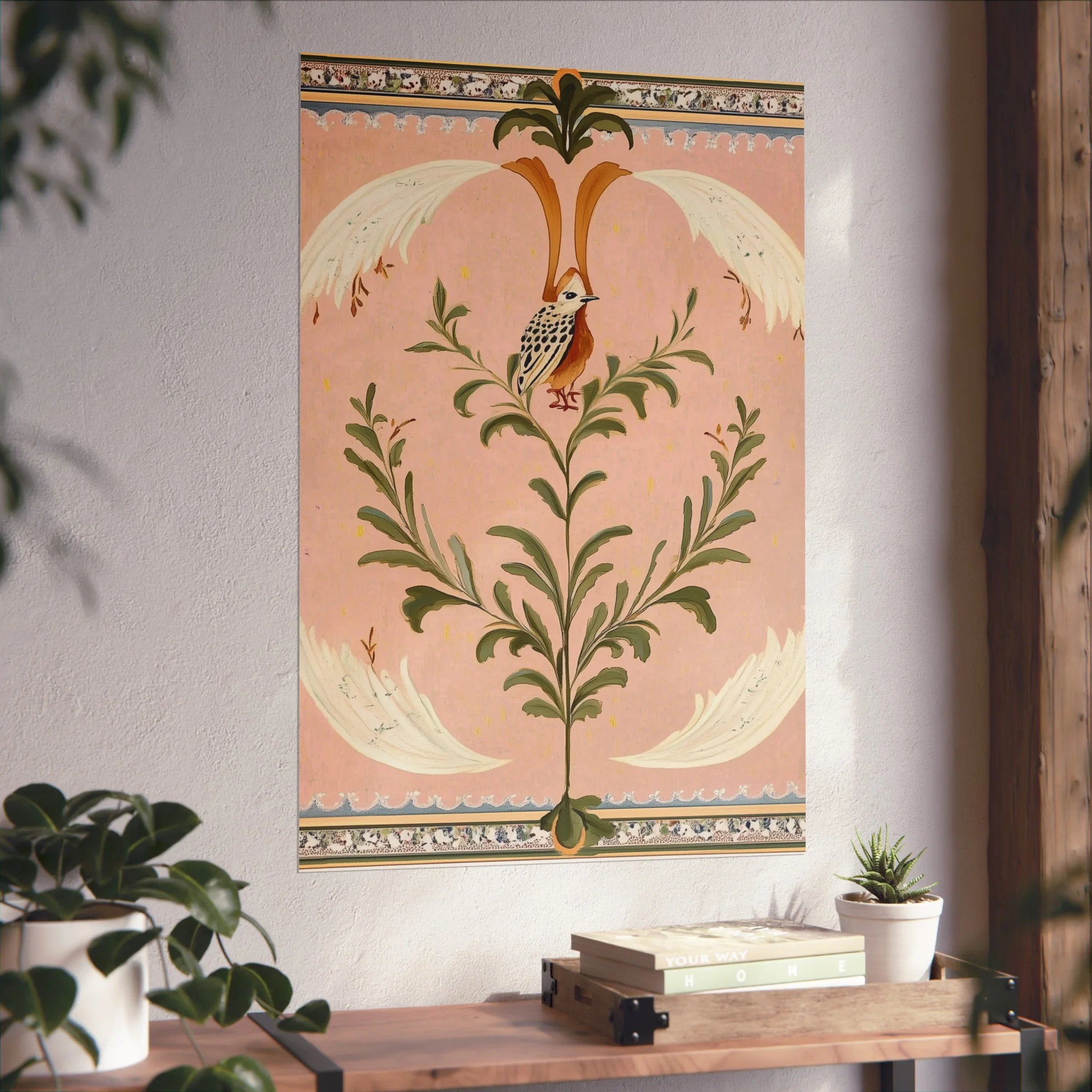 Folk Garden Finch Fine Art Poster - Image 44