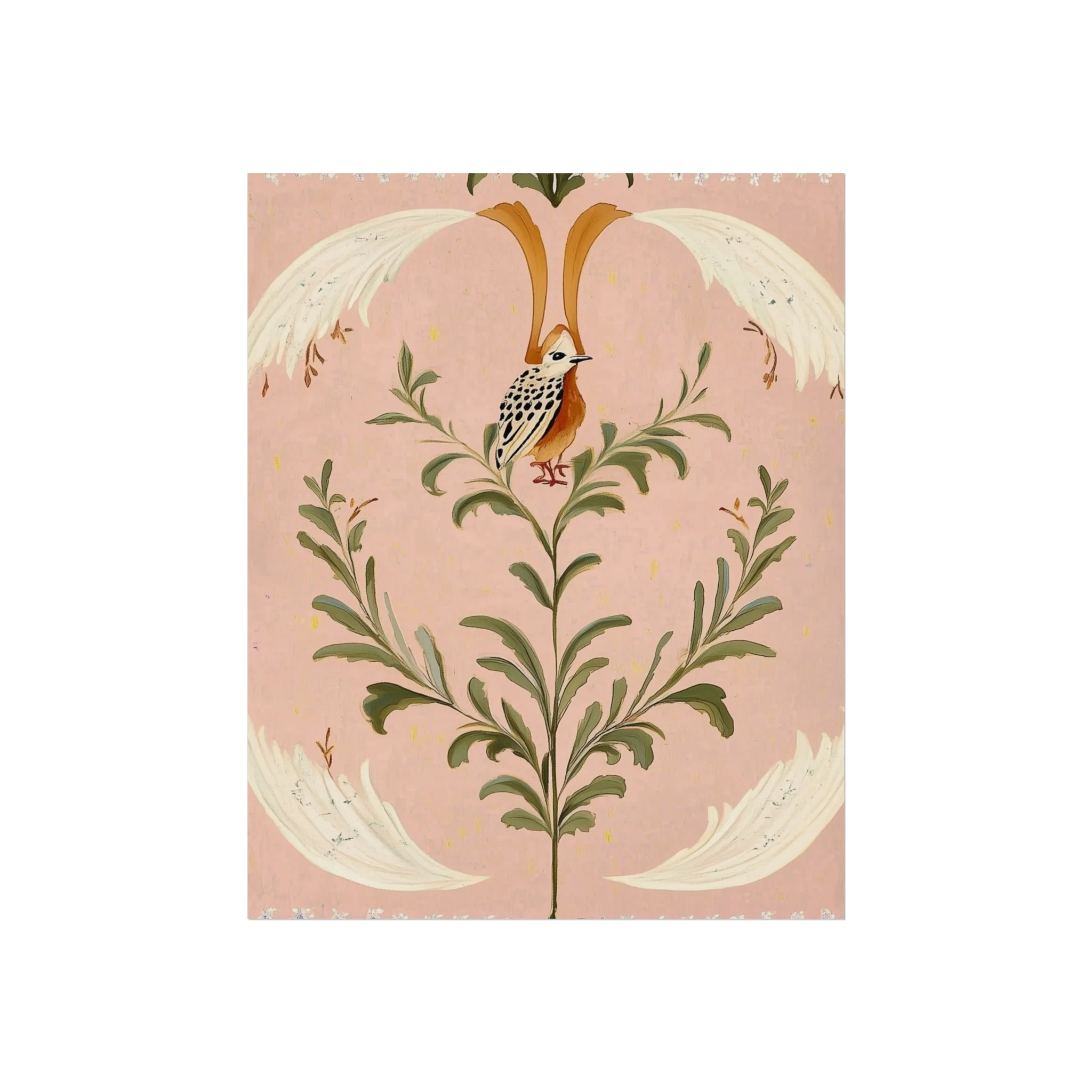Folk Garden Finch Fine Art Poster - Image 8