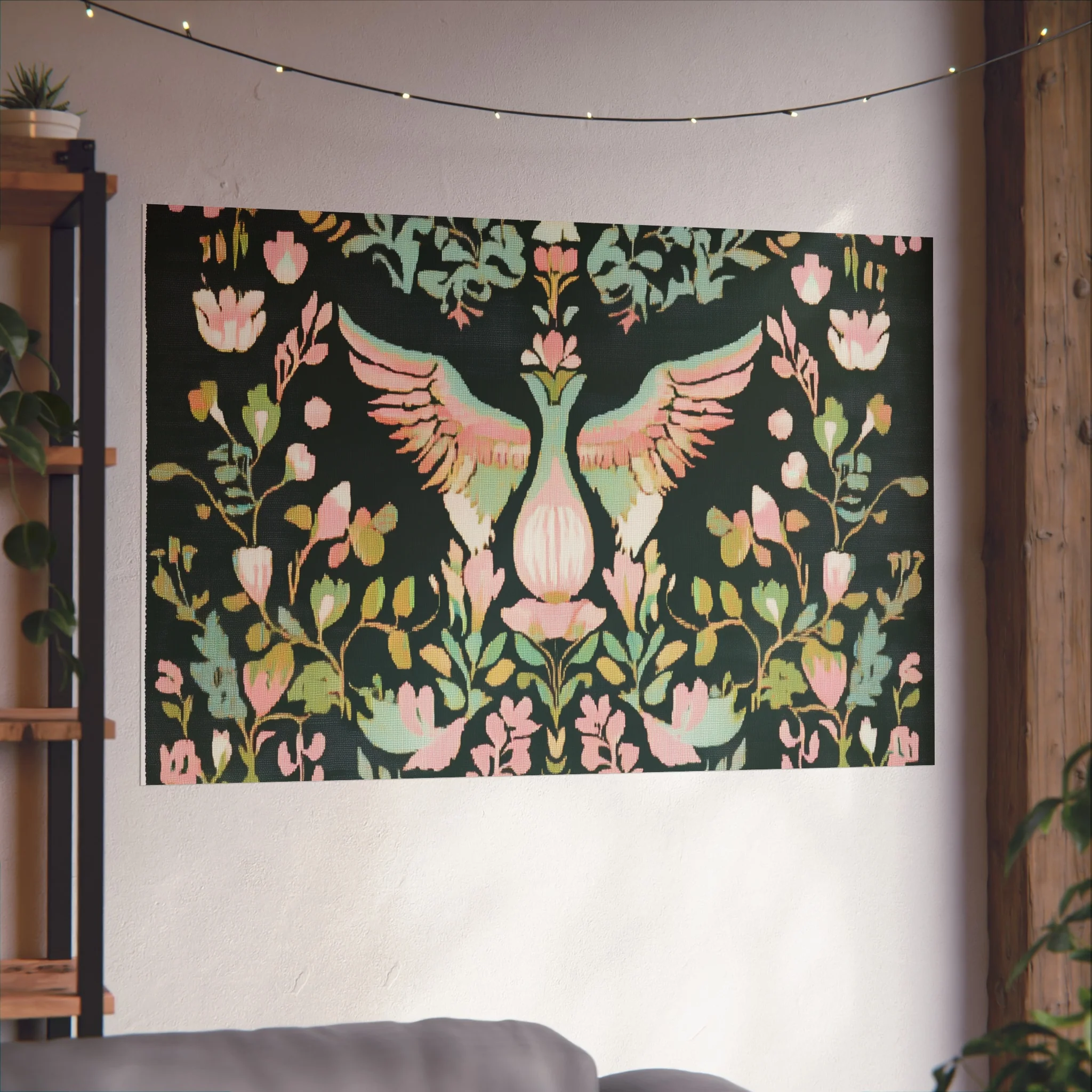 Folk Phoenix Garden Fine Art Poster - Image 48